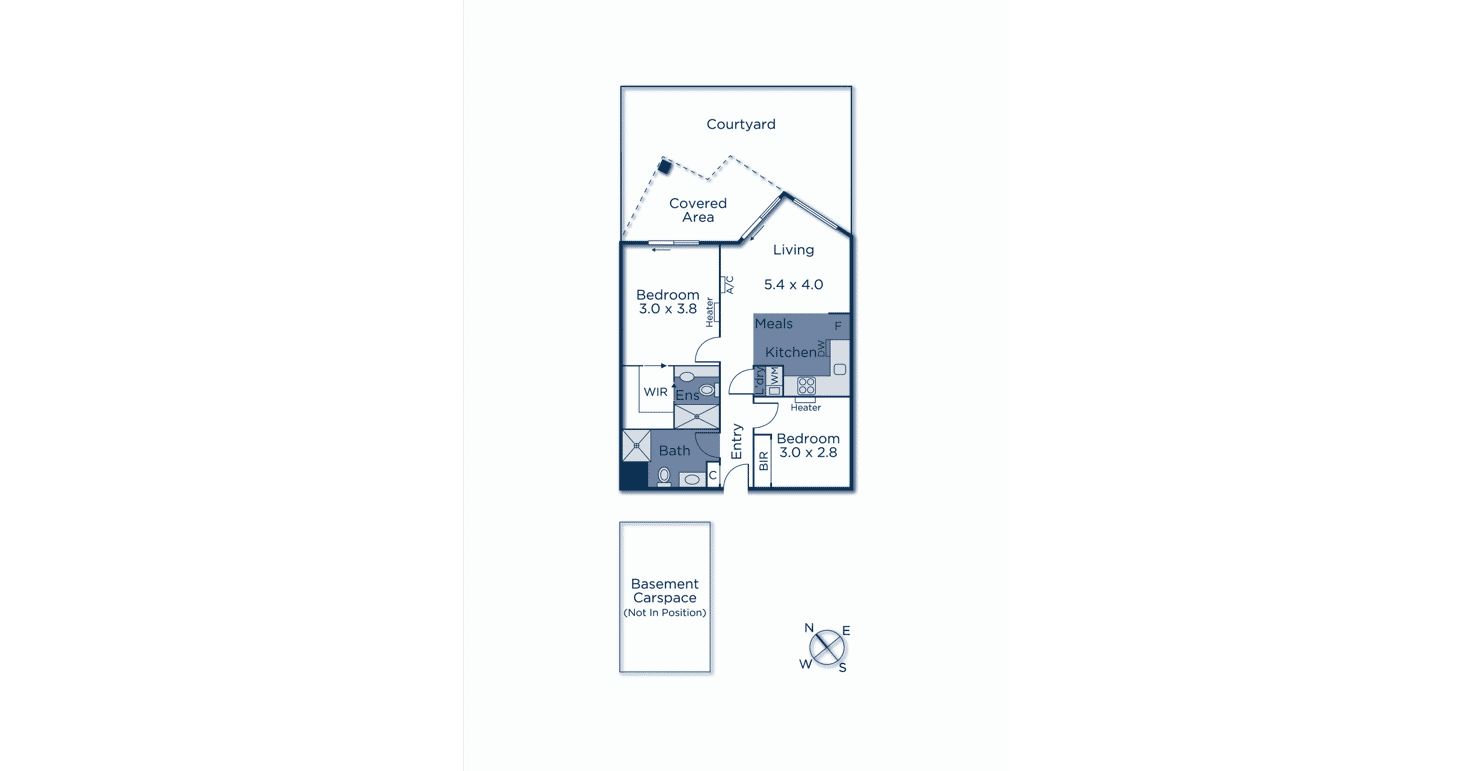 Floorplan of Homely apartment listing, G03/77 Nott Street, Port Melbourne VIC 3207