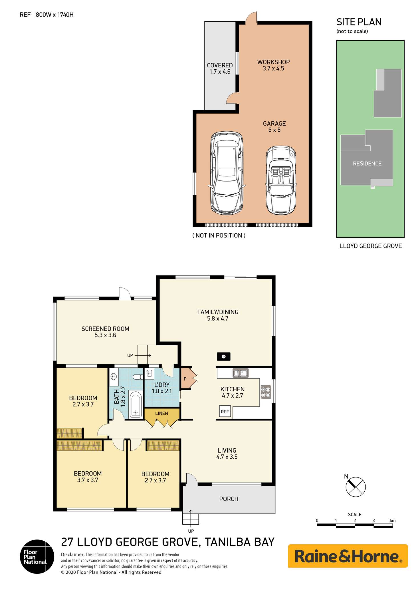 Floorplan of Homely house listing, 27 Lloyd George Grove, Tanilba Bay NSW 2319