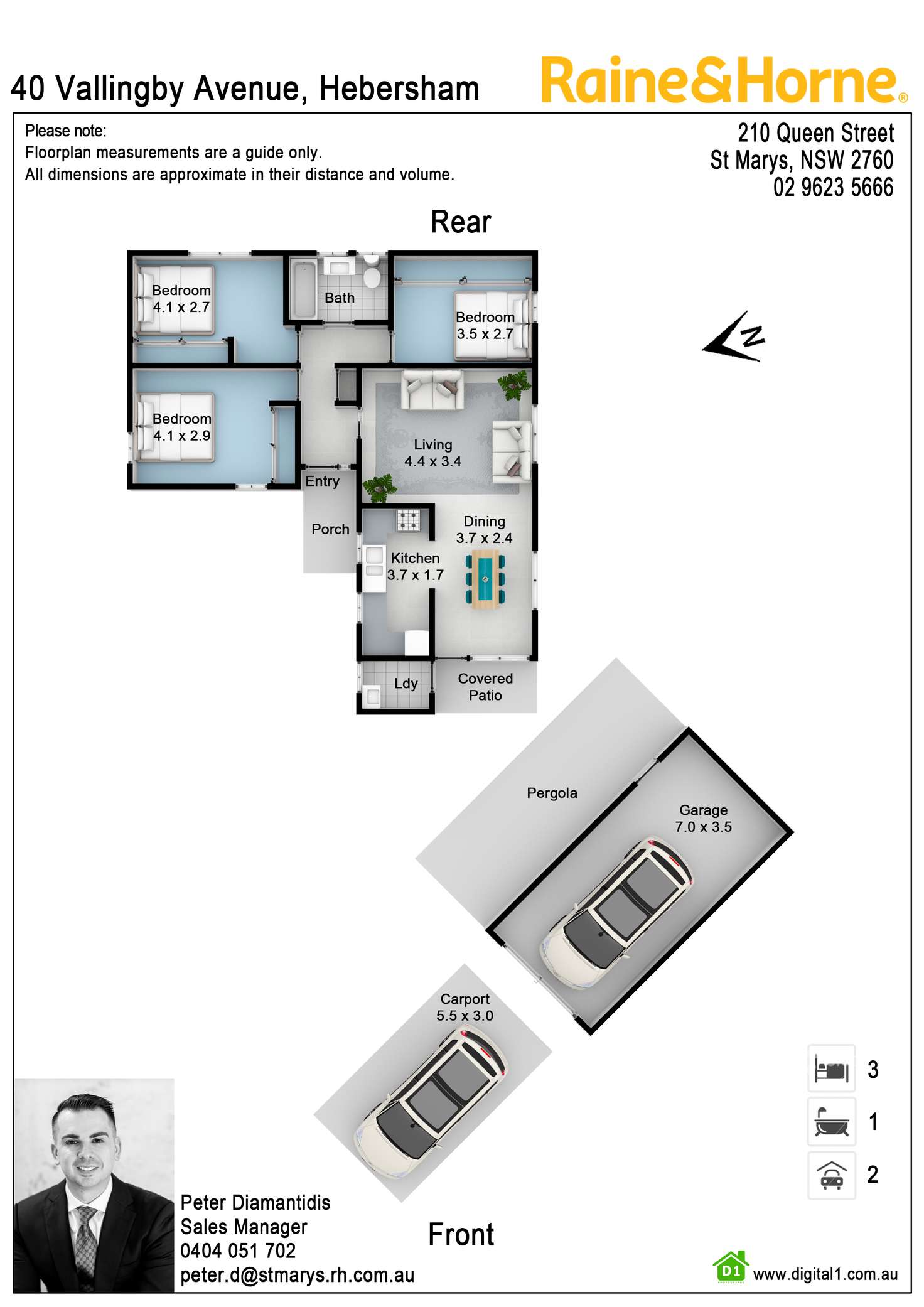 Floorplan of Homely house listing, 40 Vallingby Avenue, Hebersham NSW 2770