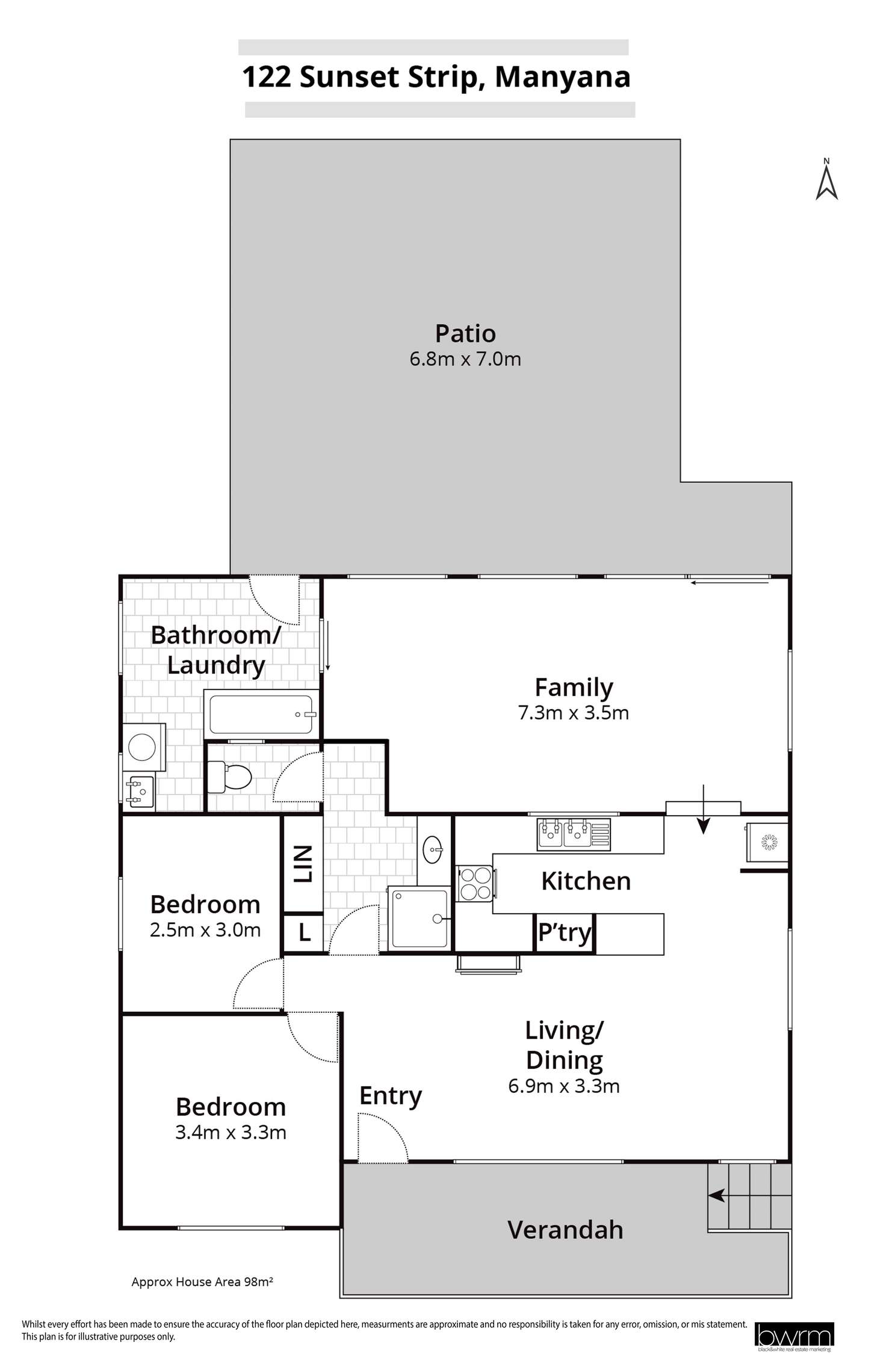 Floorplan of Homely house listing, 122 Sunset Strip, Manyana NSW 2539