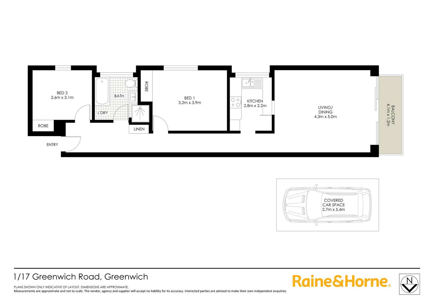 Floorplan of Homely apartment listing, 1/17 Greenwich Road, Greenwich NSW 2065