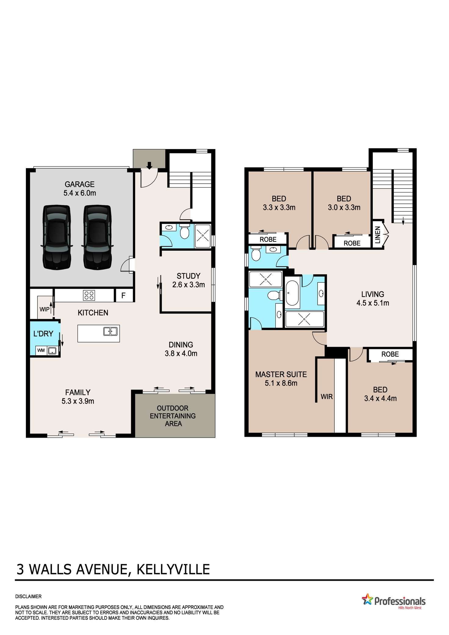 Floorplan of Homely house listing, 3 Walls Avenue, Kellyville NSW 2155