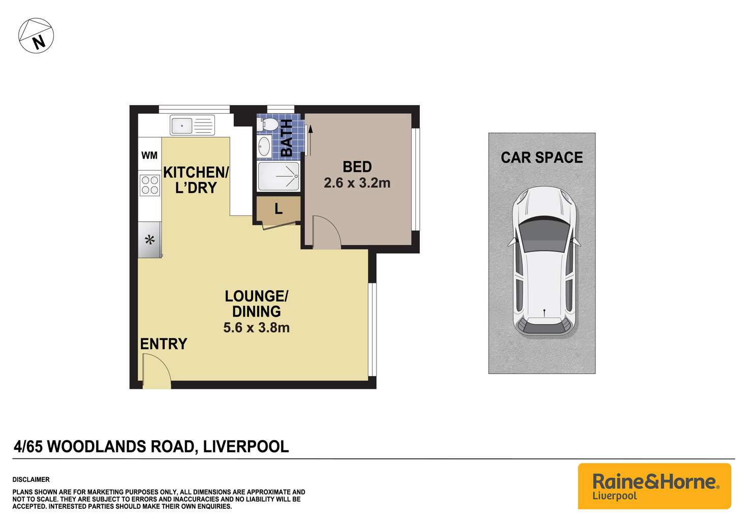 Floorplan of Homely unit listing, 4/65 Woodlands Road, Liverpool NSW 2170