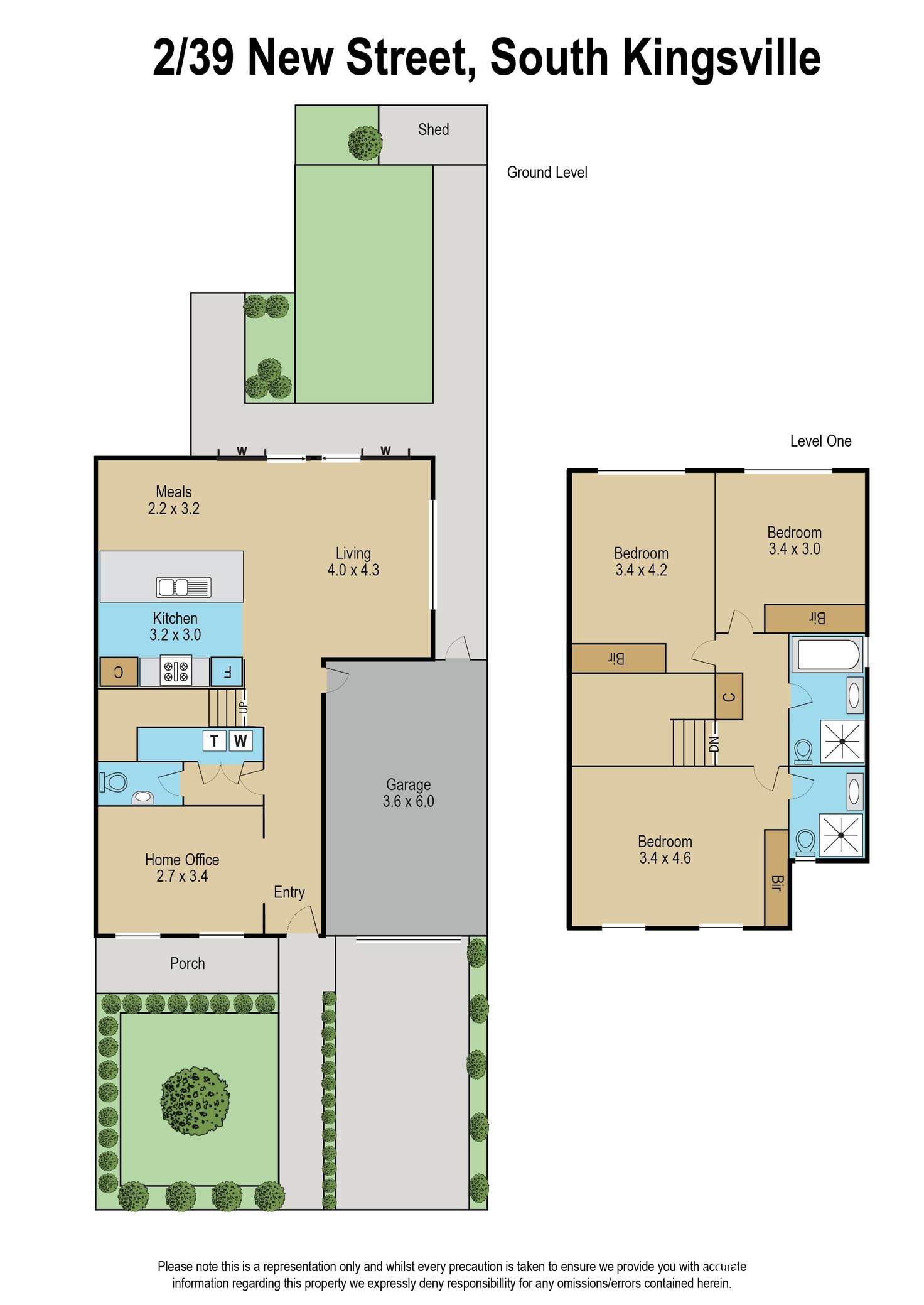 Floorplan of Homely house listing, 2/39 New Street, South Kingsville VIC 3015