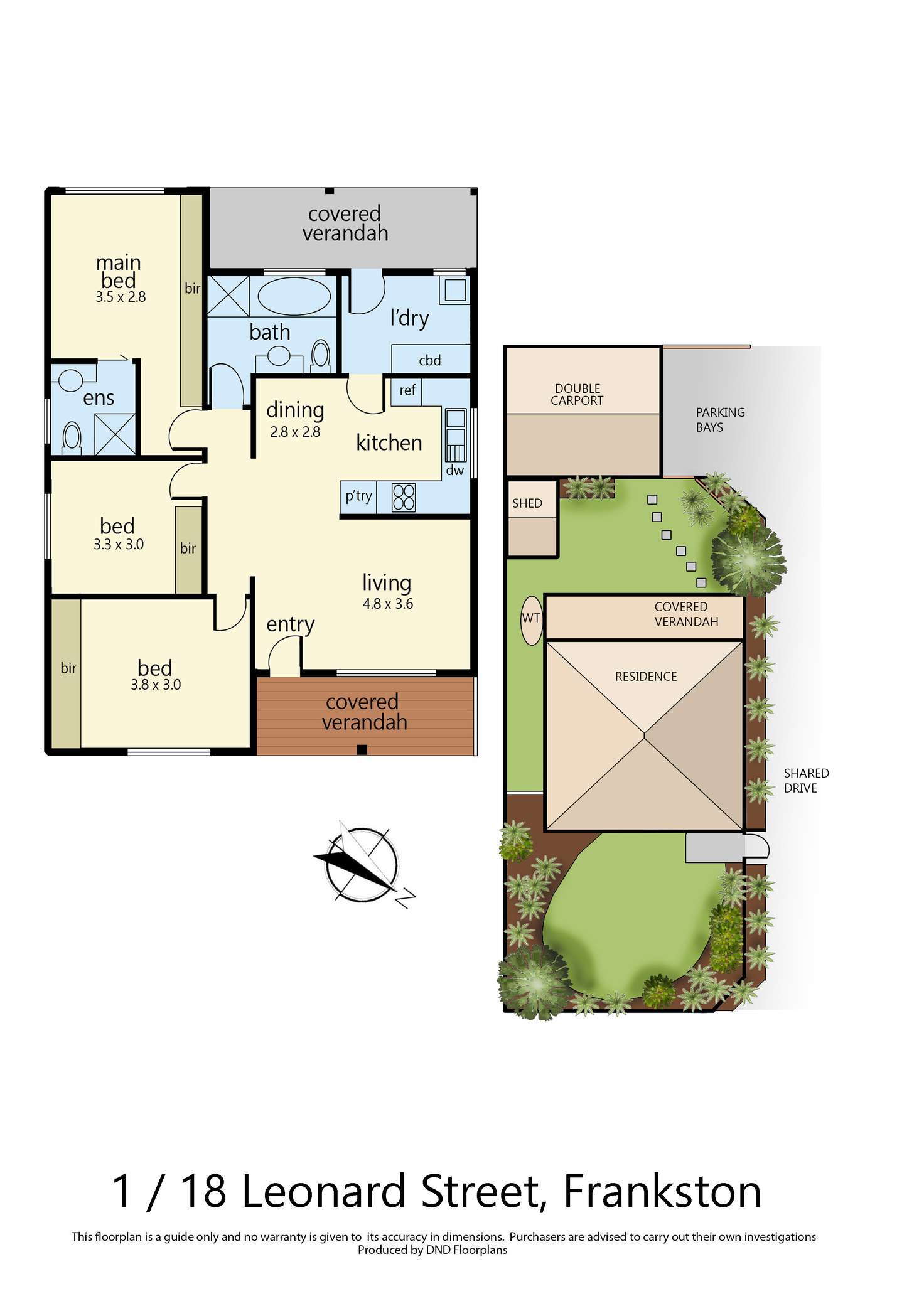 Floorplan of Homely house listing, 1/18 Leonard Street, Frankston VIC 3199