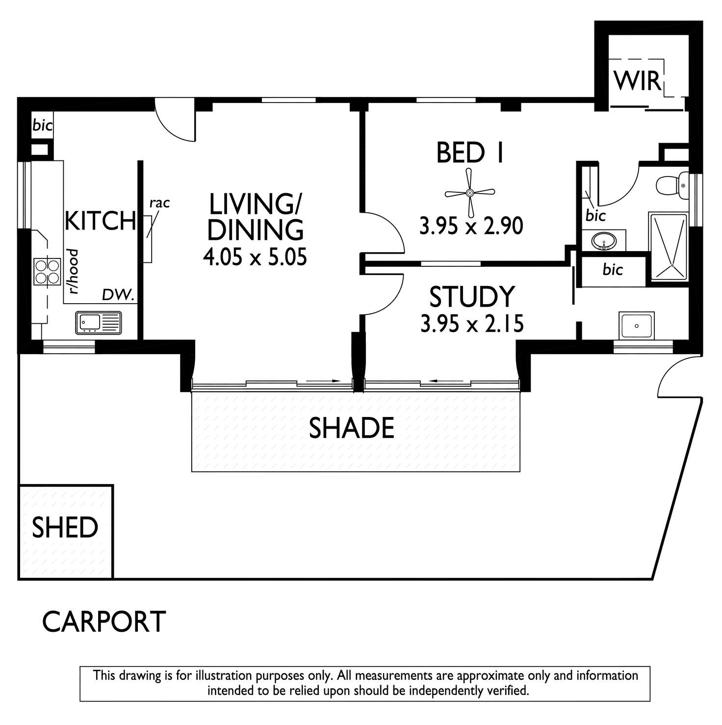 Floorplan of Homely unit listing, 1/22 Daly Street, Kurralta Park SA 5037
