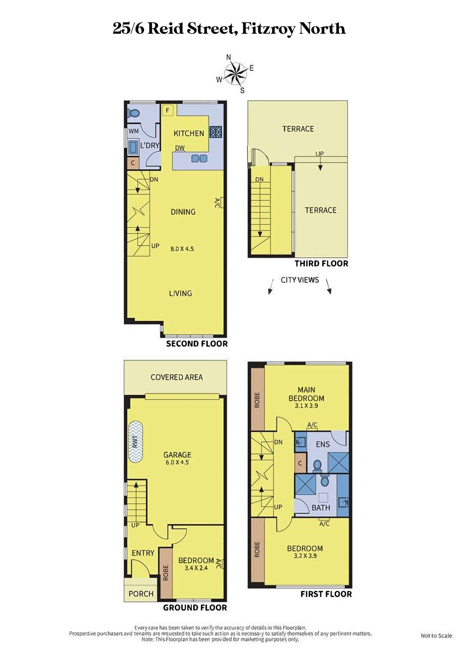 Floorplan of Homely townhouse listing, 25/6 Reid Street, Fitzroy North VIC 3068