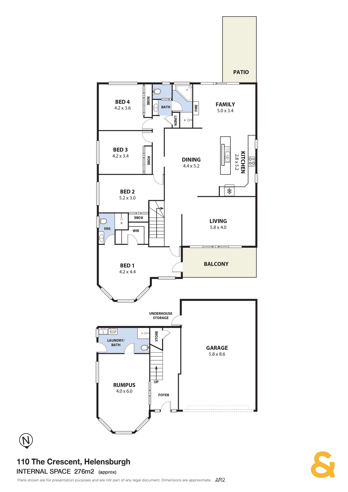 Floorplan of Homely house listing, 110 The Crescent, Helensburgh NSW 2508