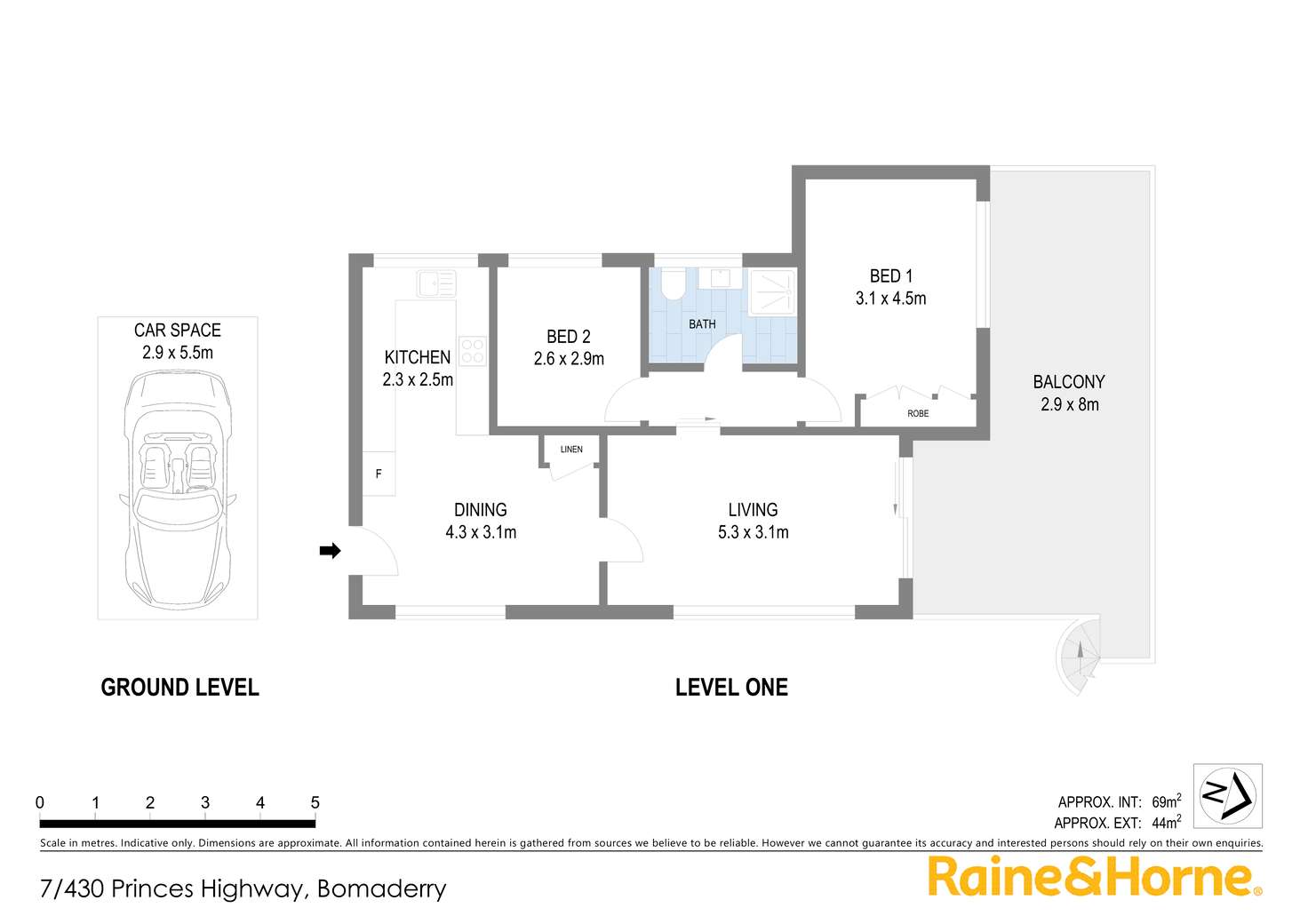 Floorplan of Homely unit listing, 7/430 Princes Highway, Bomaderry NSW 2541