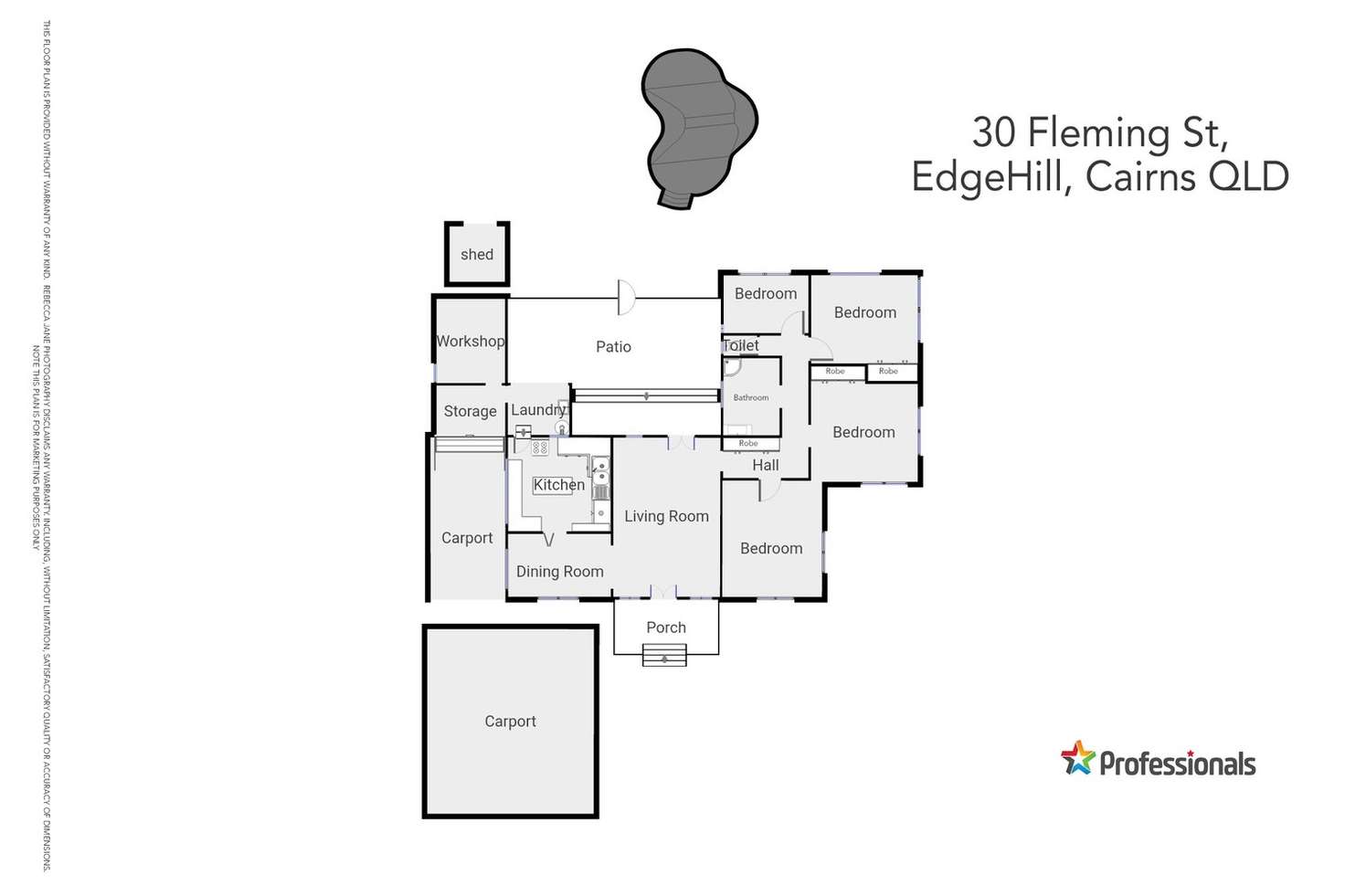 Floorplan of Homely house listing, 30 Fleming Street, Edge Hill QLD 4870