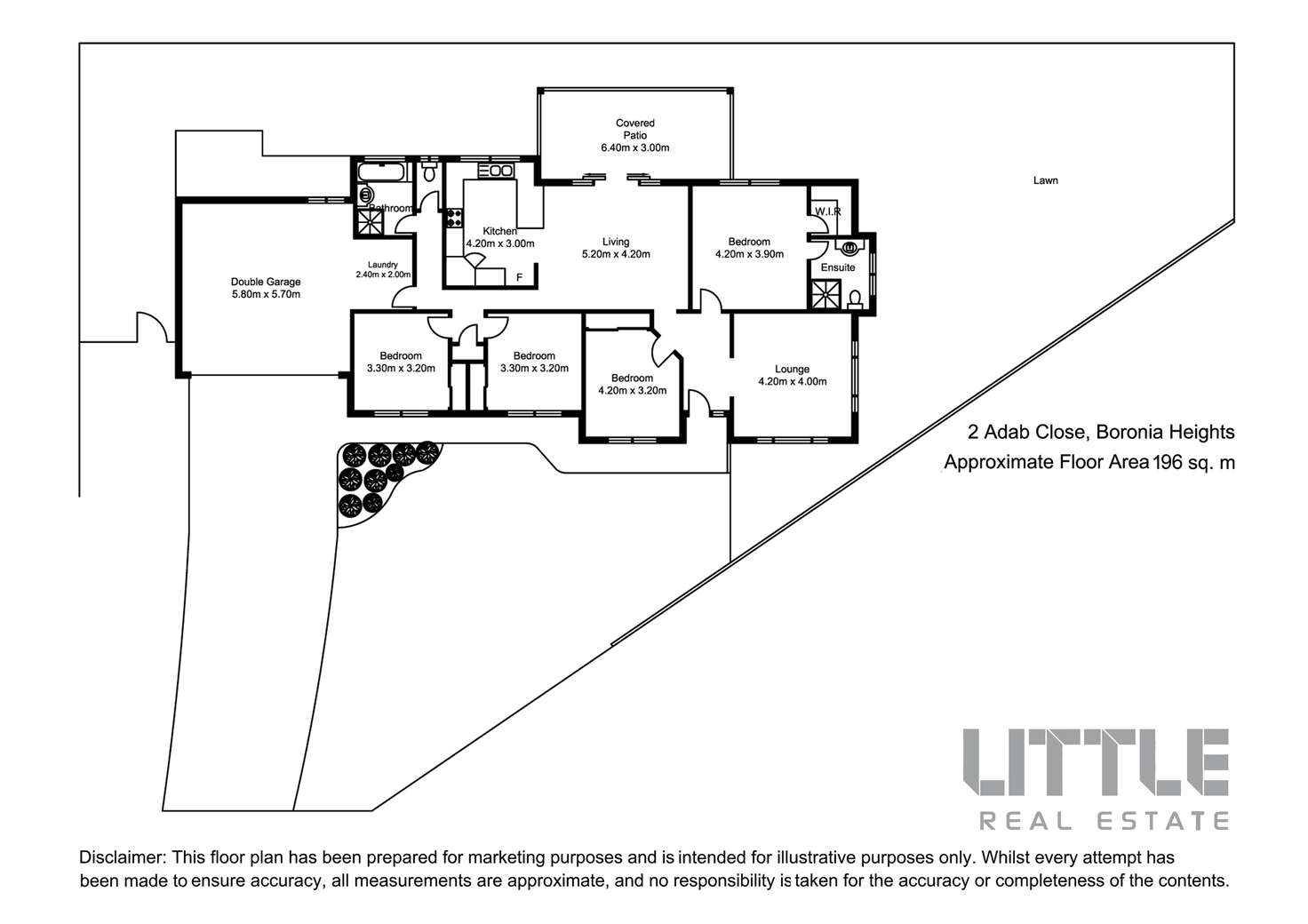 Floorplan of Homely house listing, 2 Adab Close, Boronia Heights QLD 4124