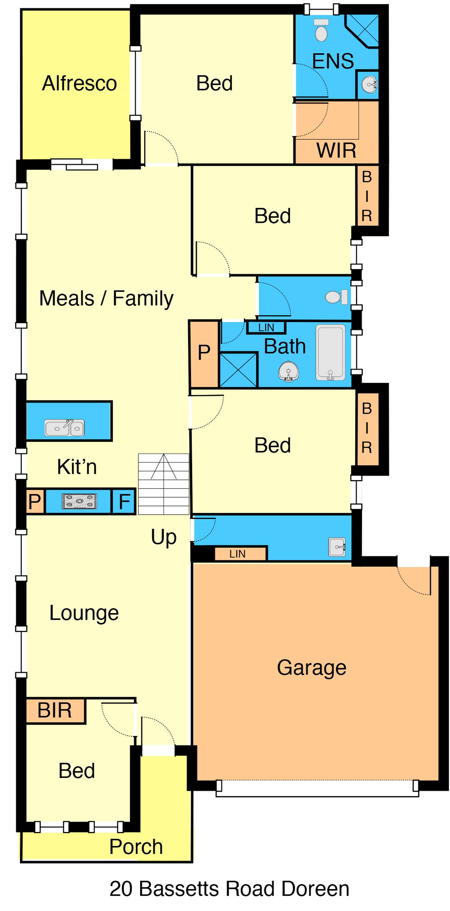 Floorplan of Homely house listing, 20 Bassetts Road, Doreen VIC 3754