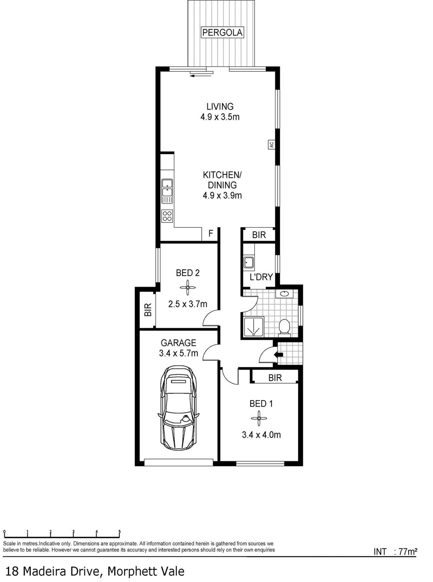 Floorplan of Homely house listing, 18A Madeira Drive, Morphett Vale SA 5162