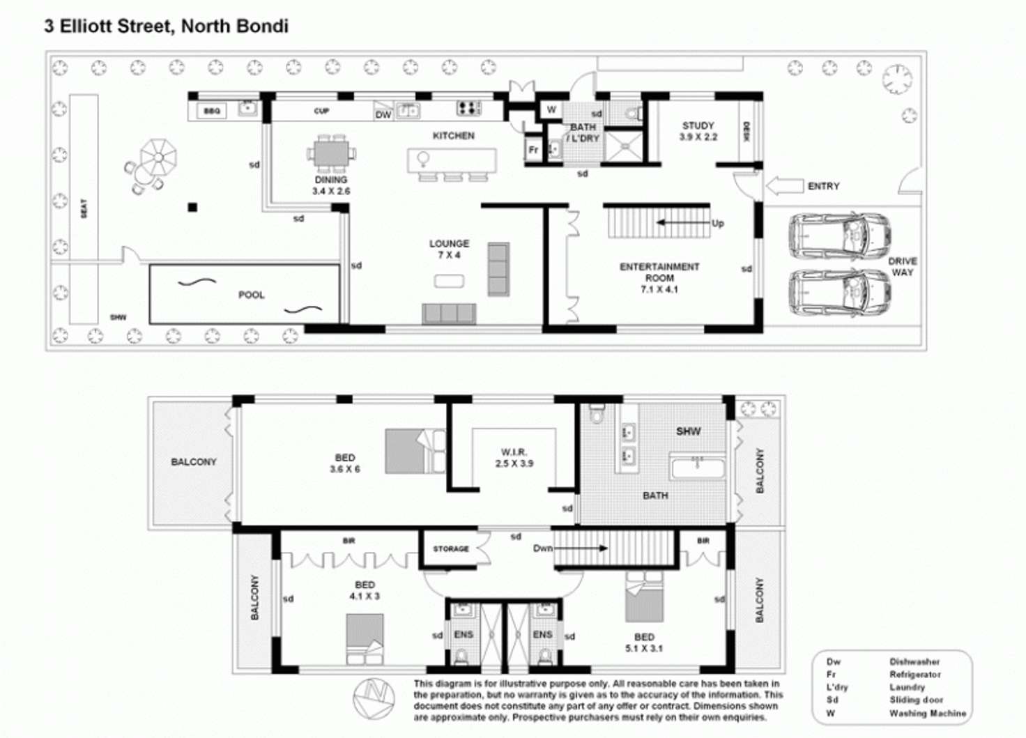 Floorplan of Homely house listing, 3 Elliott Street, North Bondi NSW 2026