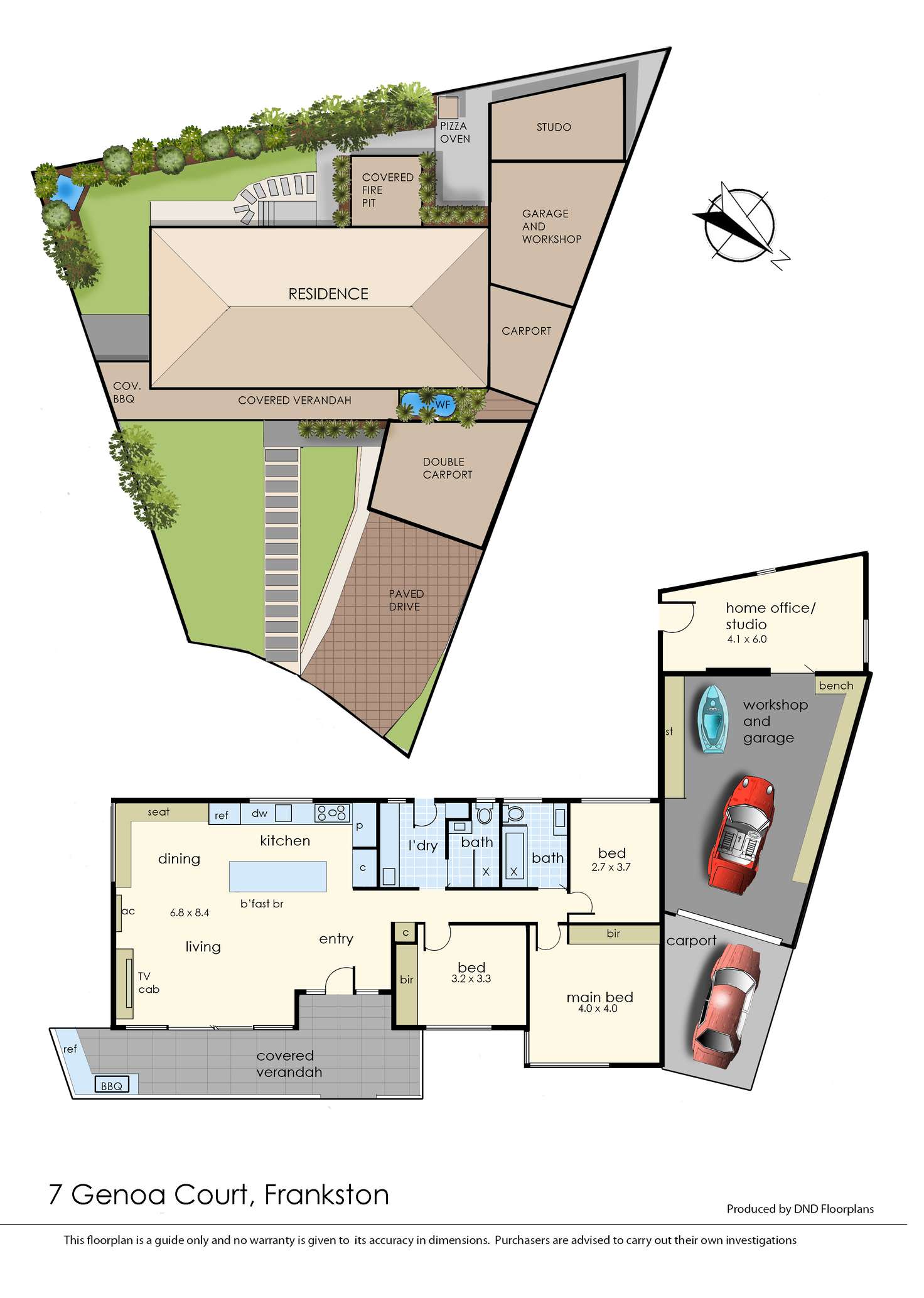 Floorplan of Homely house listing, 7 Genoa Court, Frankston VIC 3199