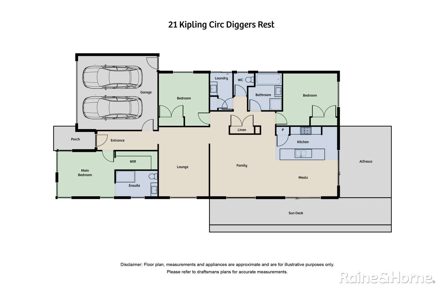 Floorplan of Homely house listing, 21 Kipling Circuit, Diggers Rest VIC 3427