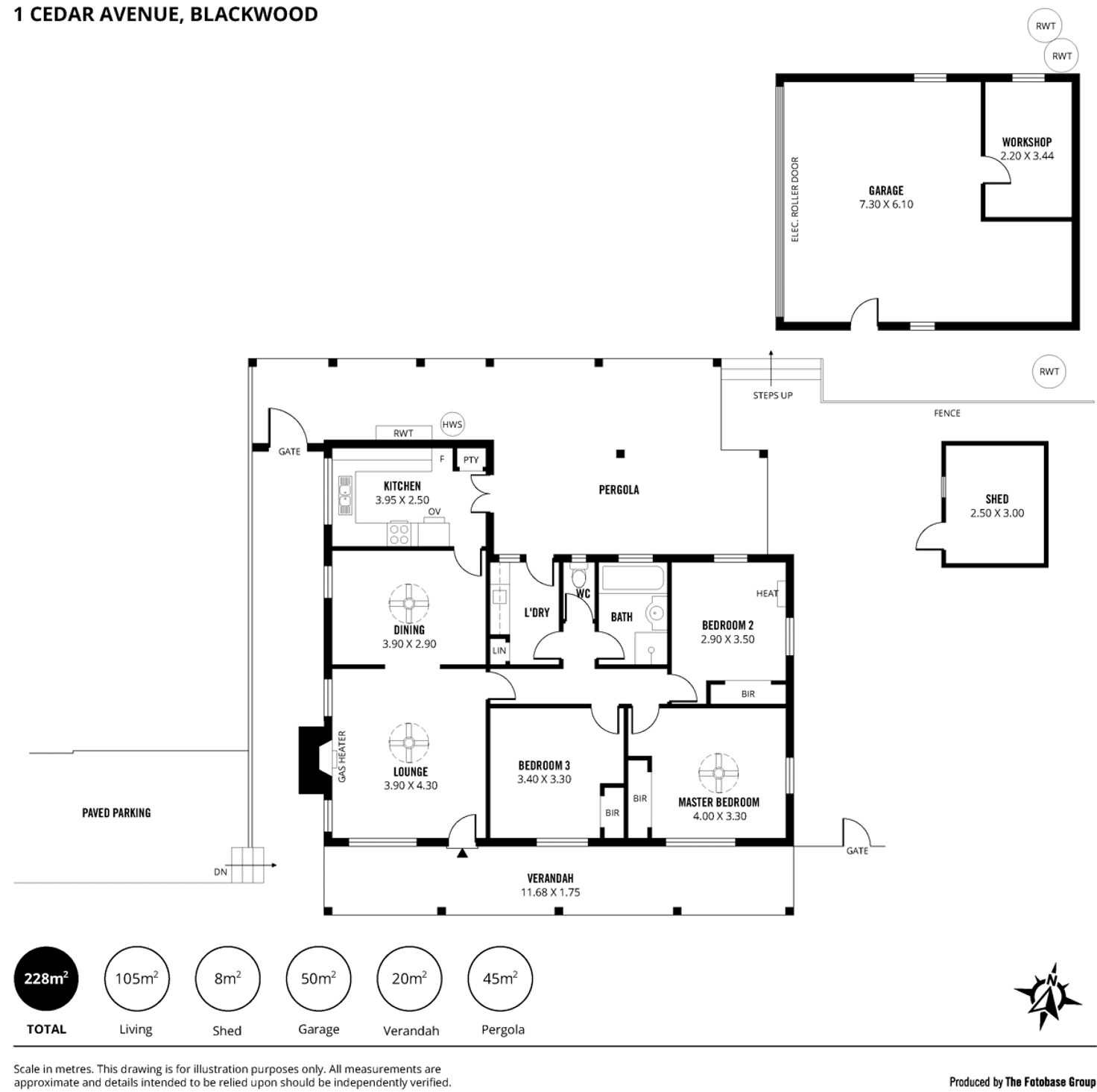 Floorplan of Homely house listing, 1 Cedar Avenue, Blackwood SA 5051