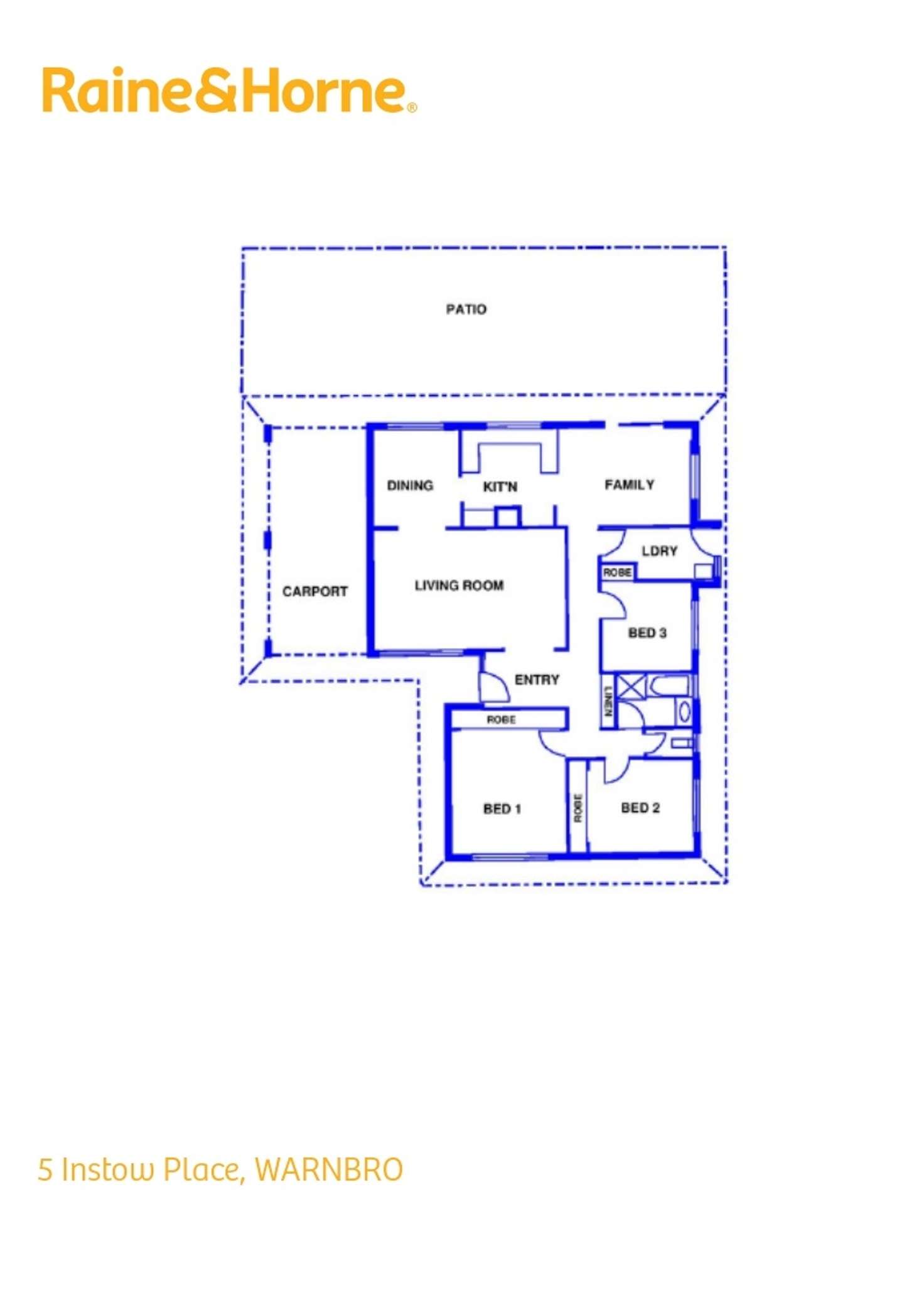 Floorplan of Homely house listing, 5 Instow Place, Warnbro WA 6169