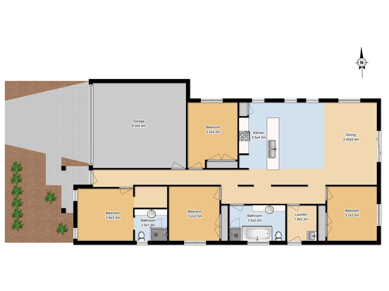 Floorplan of Homely house listing, 8 BUTLER GROVE, Wyndham Vale VIC 3024