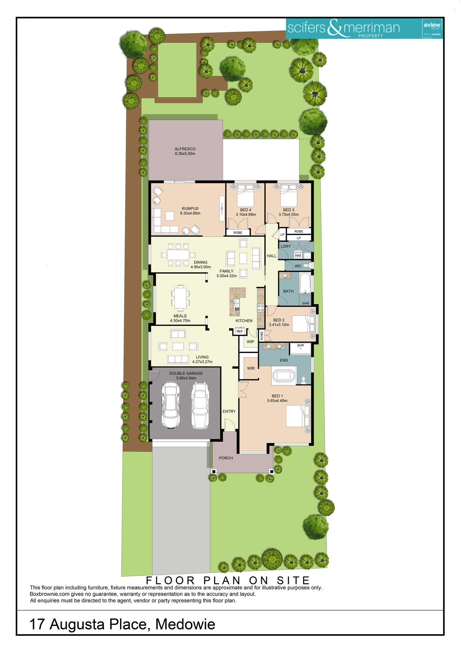 Floorplan of Homely house listing, 17 Augusta Place, Medowie NSW 2318