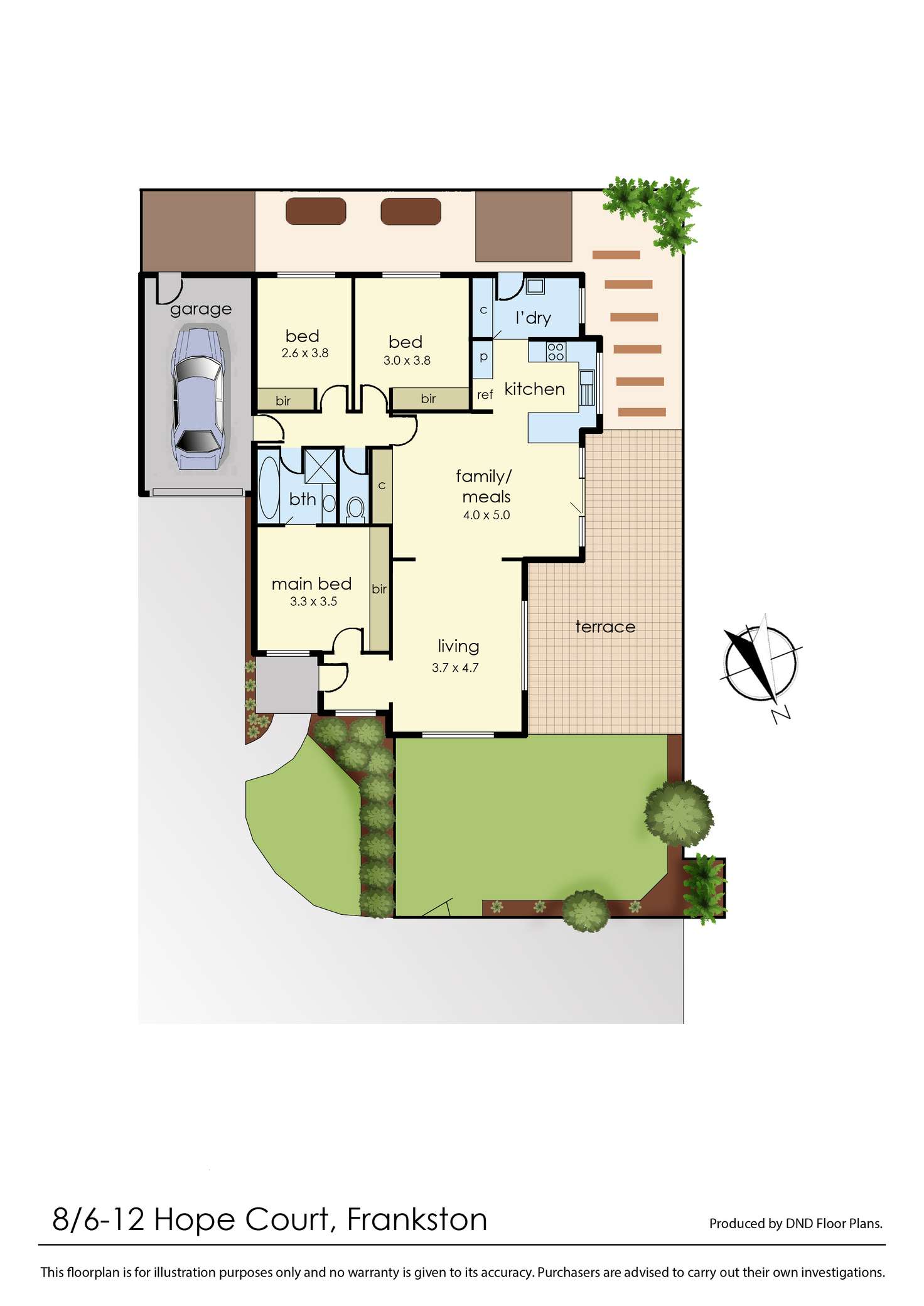 Floorplan of Homely house listing, 8/6-12 Hope Court, Frankston VIC 3199