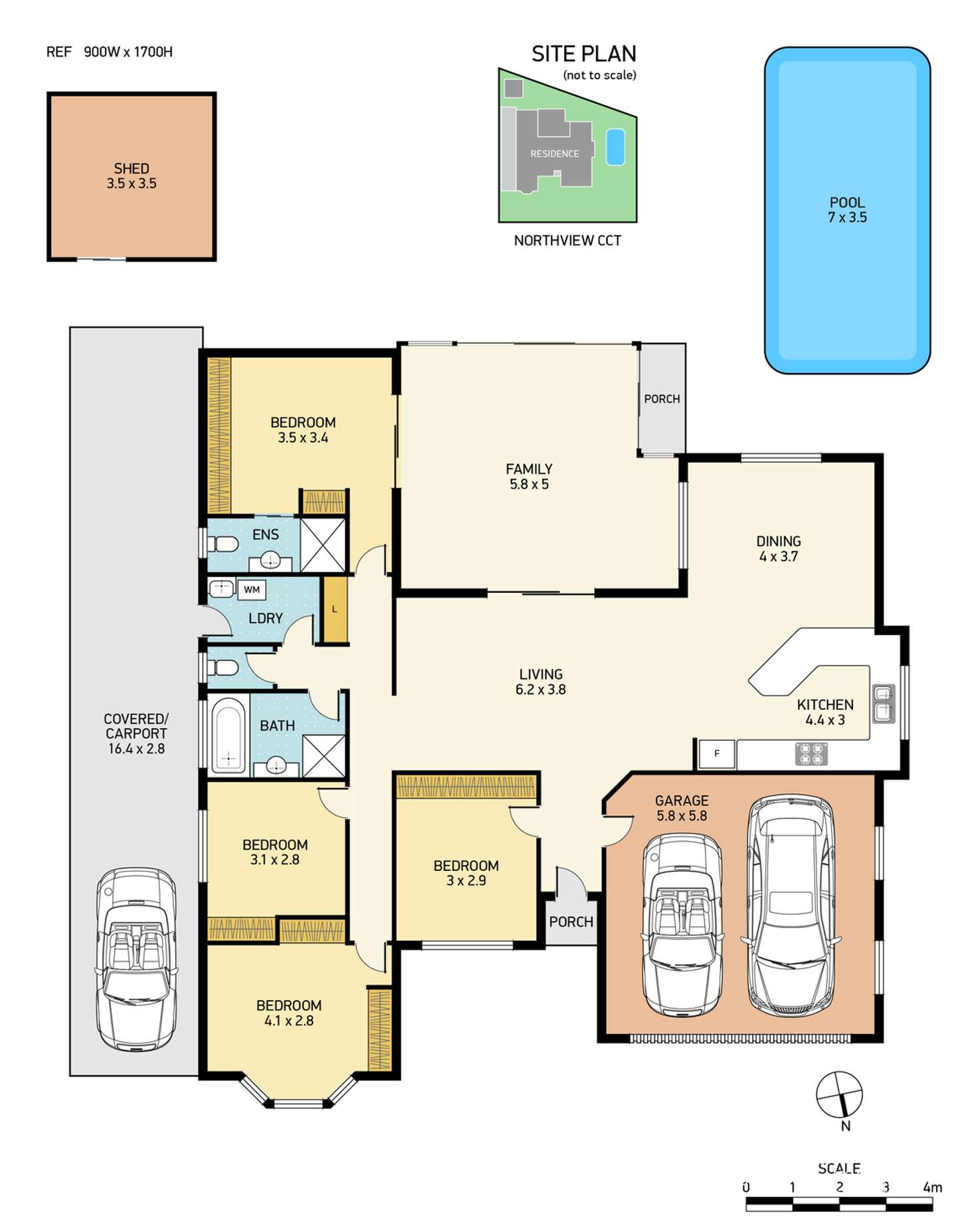 Floorplan of Homely house listing, 23 Northview Circuit, Medowie NSW 2318