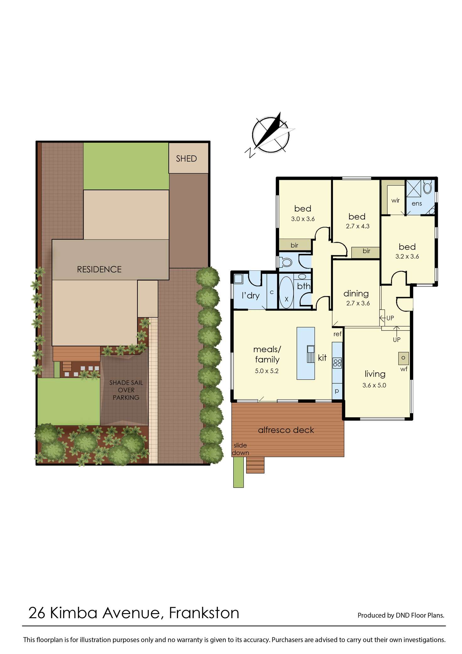 Floorplan of Homely house listing, 26 Kimba Avenue, Frankston VIC 3199
