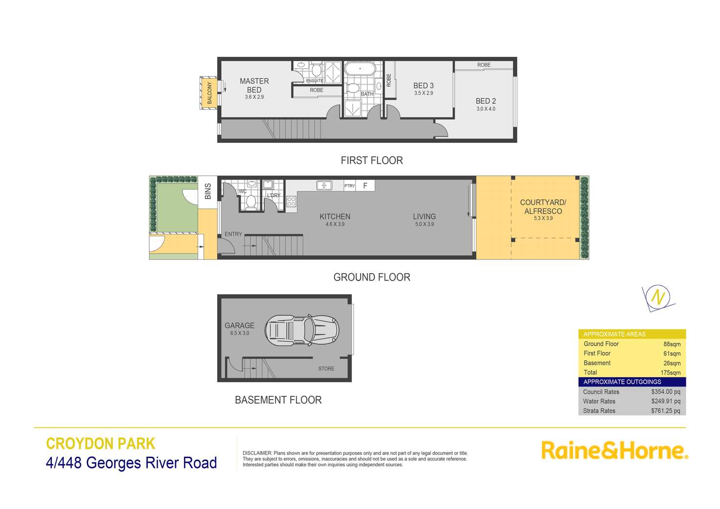 Floorplan of Homely townhouse listing, 4/448-450 Georges River Road (access via Walsh Ave), Croydon Park NSW 2133