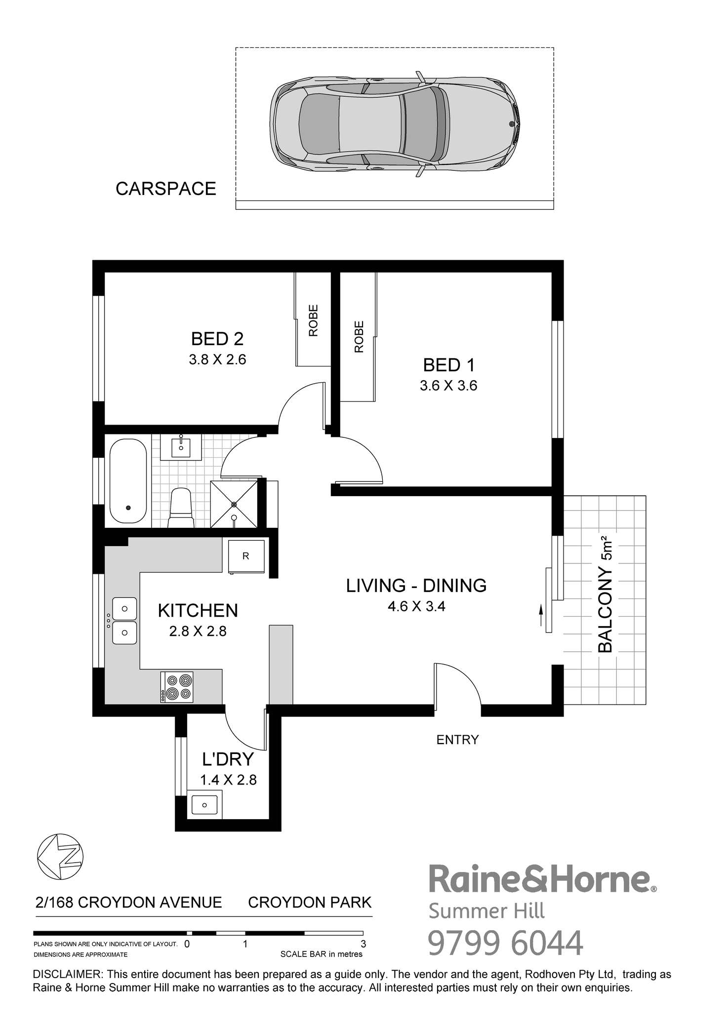 Floorplan of Homely apartment listing, 2/168 Croydon Avenue, Croydon Park NSW 2133