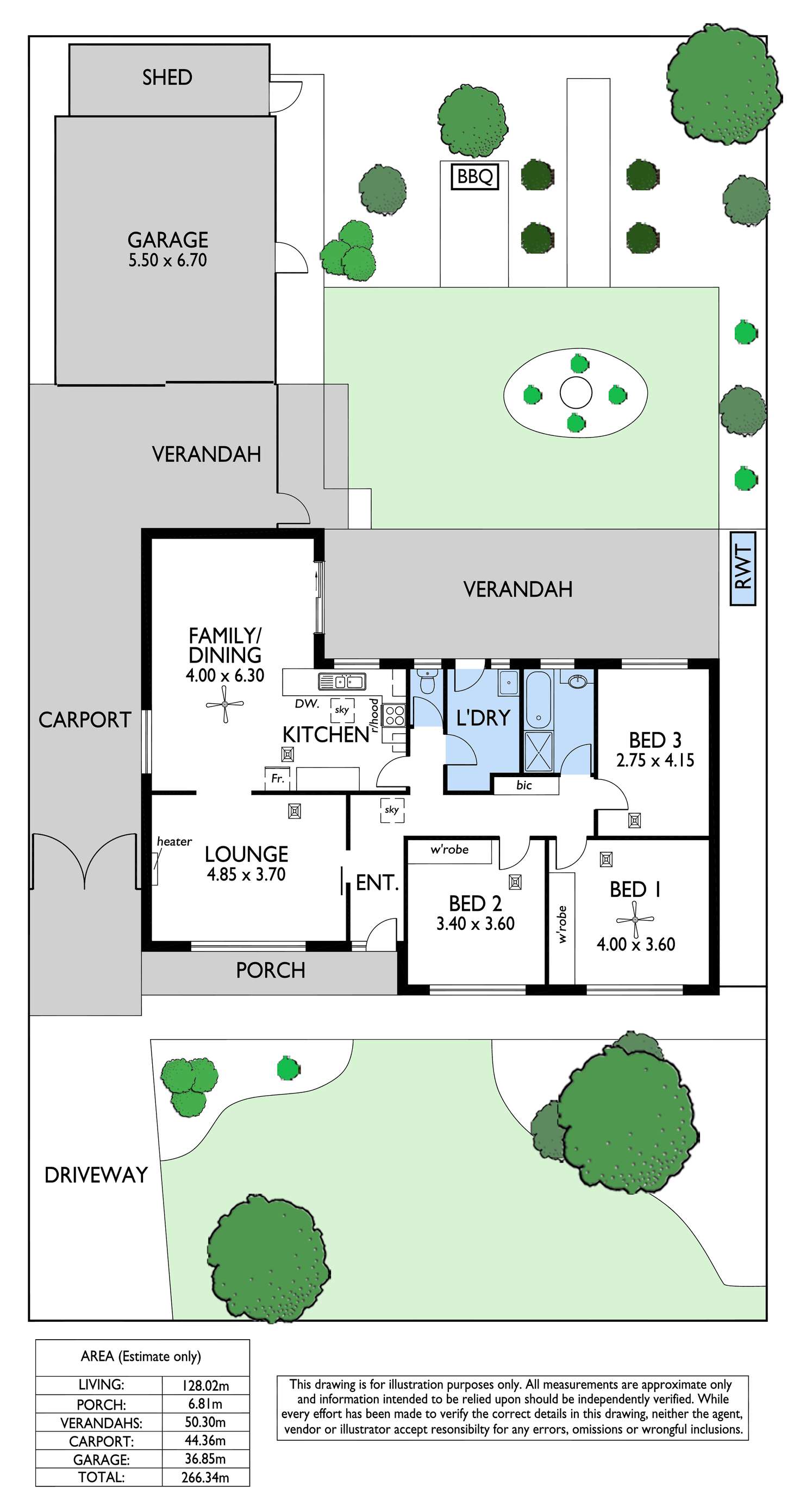 Floorplan of Homely house listing, 45 Trenton Terrace, Pooraka SA 5095