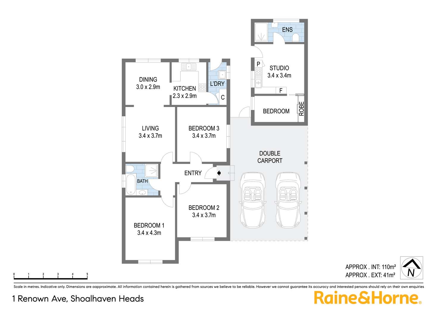 Floorplan of Homely house listing, 1 Renown Avenue, Shoalhaven Heads NSW 2535