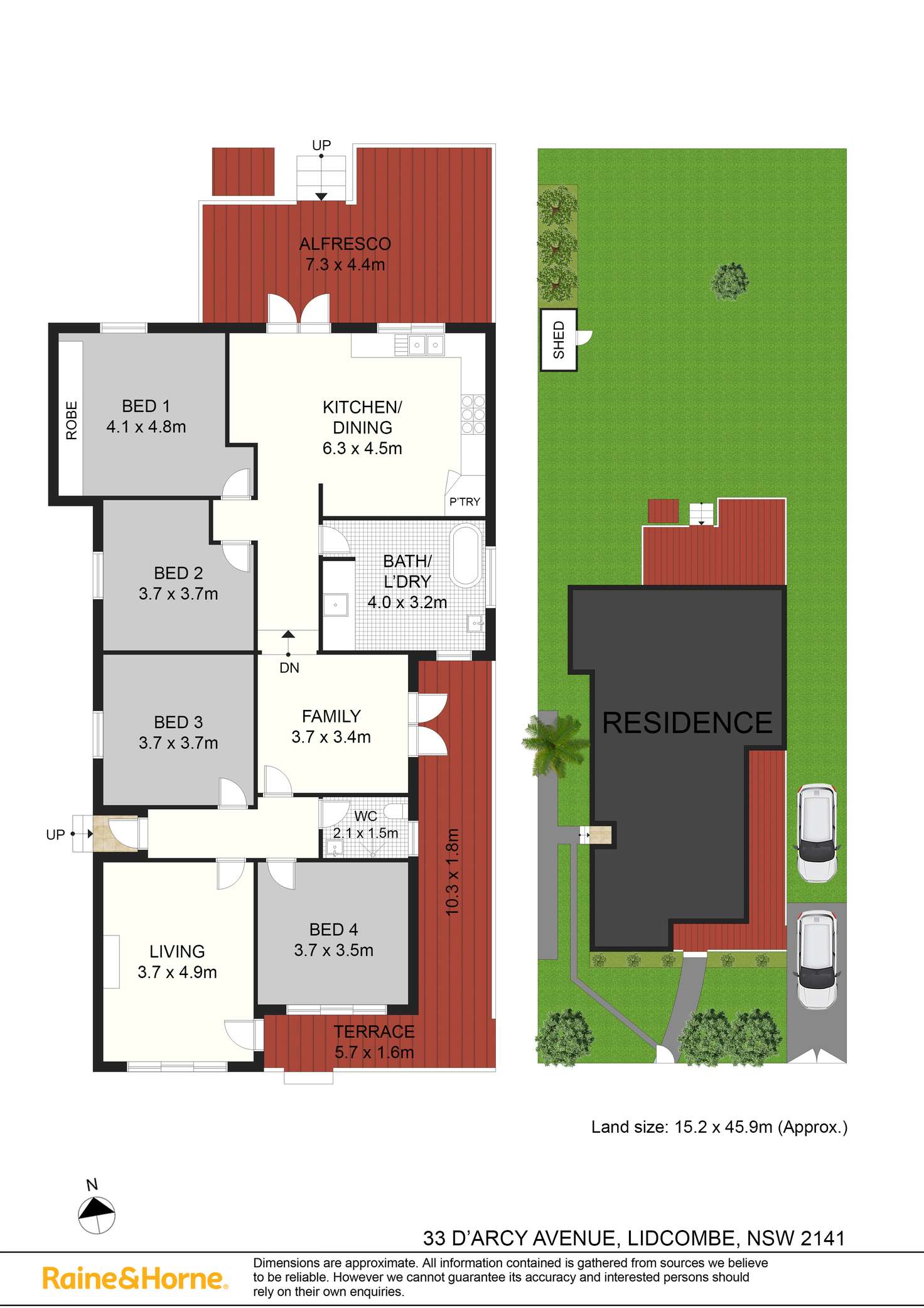 Floorplan of Homely house listing, 33 D'Arcy Avenue, Lidcombe NSW 2141