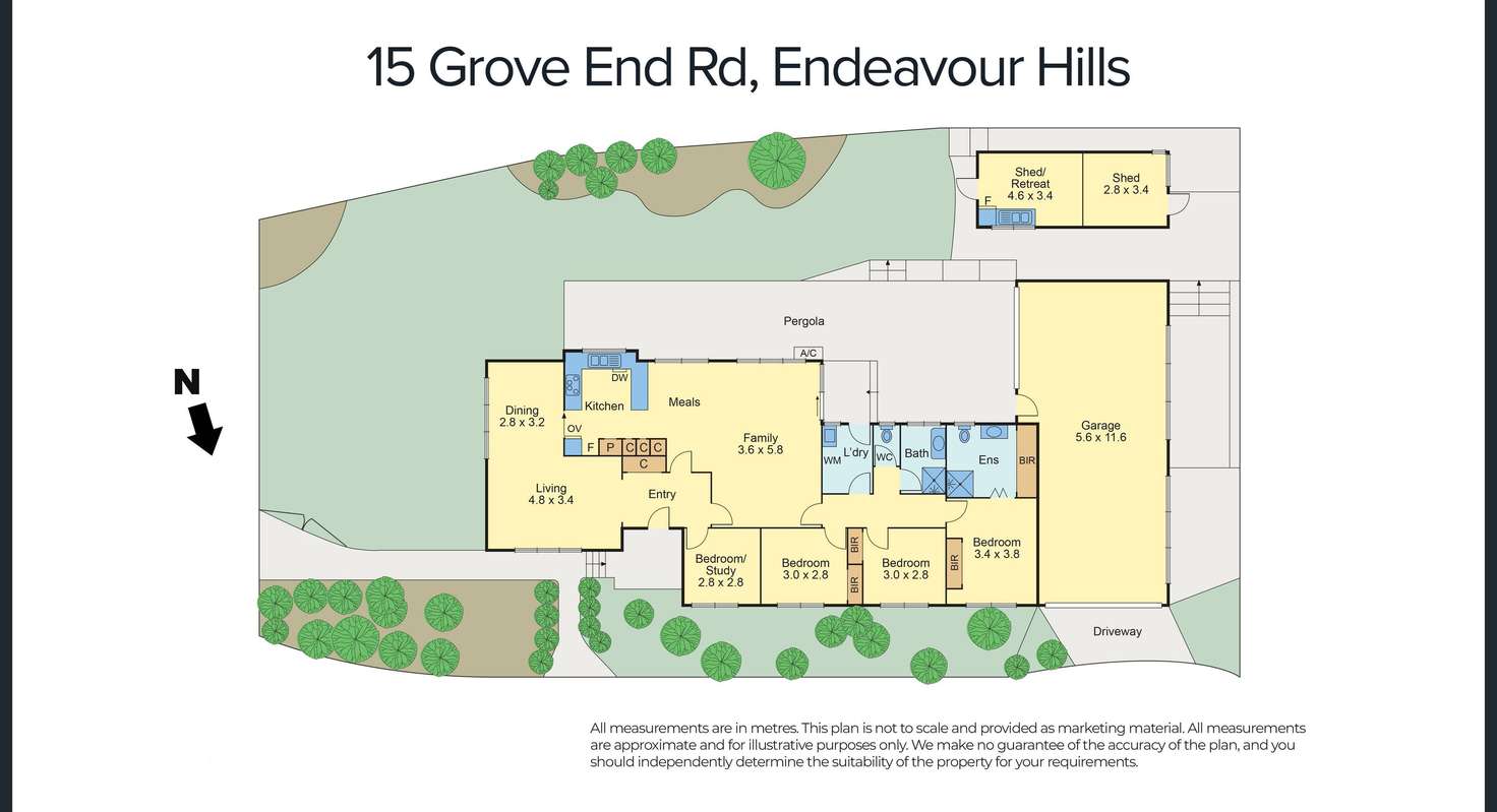 Floorplan of Homely house listing, 15 Grove End Road, Endeavour Hills VIC 3802