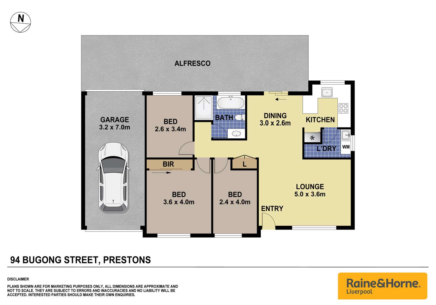 Floorplan of Homely house listing, 94 Bugong Street, Prestons NSW 2170