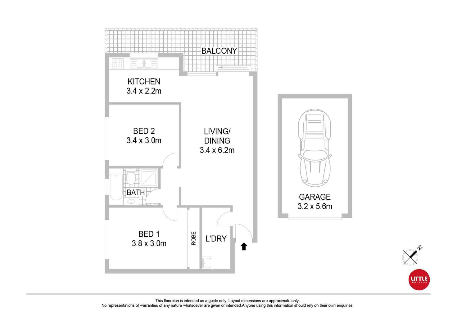 Floorplan of Homely apartment listing, 7/45 Warialda Street, Kogarah NSW 2217
