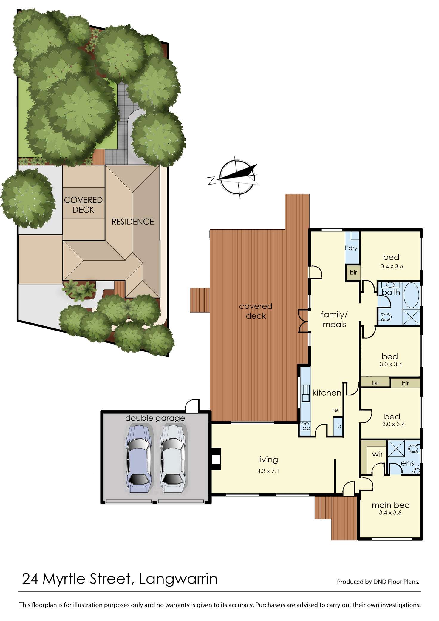 Floorplan of Homely house listing, 24 Myrtle Street, Langwarrin VIC 3910