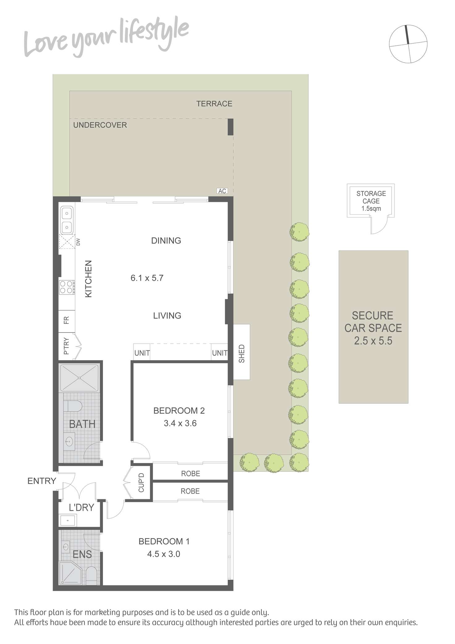 Floorplan of Homely apartment listing, 104/241-245 Sydney Park Road, Erskineville NSW 2043