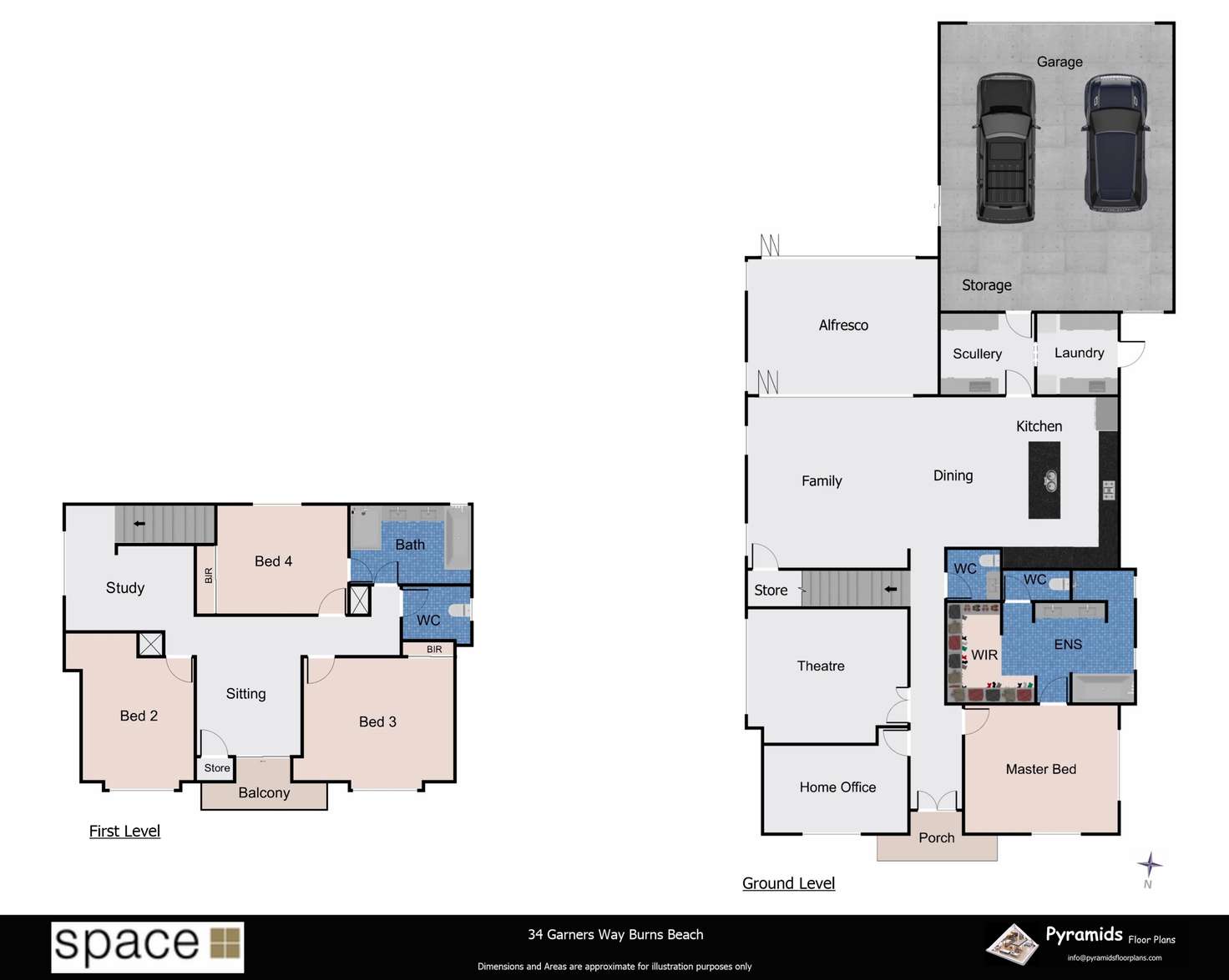 Floorplan of Homely house listing, 34 Garners Way, Burns Beach WA 6028