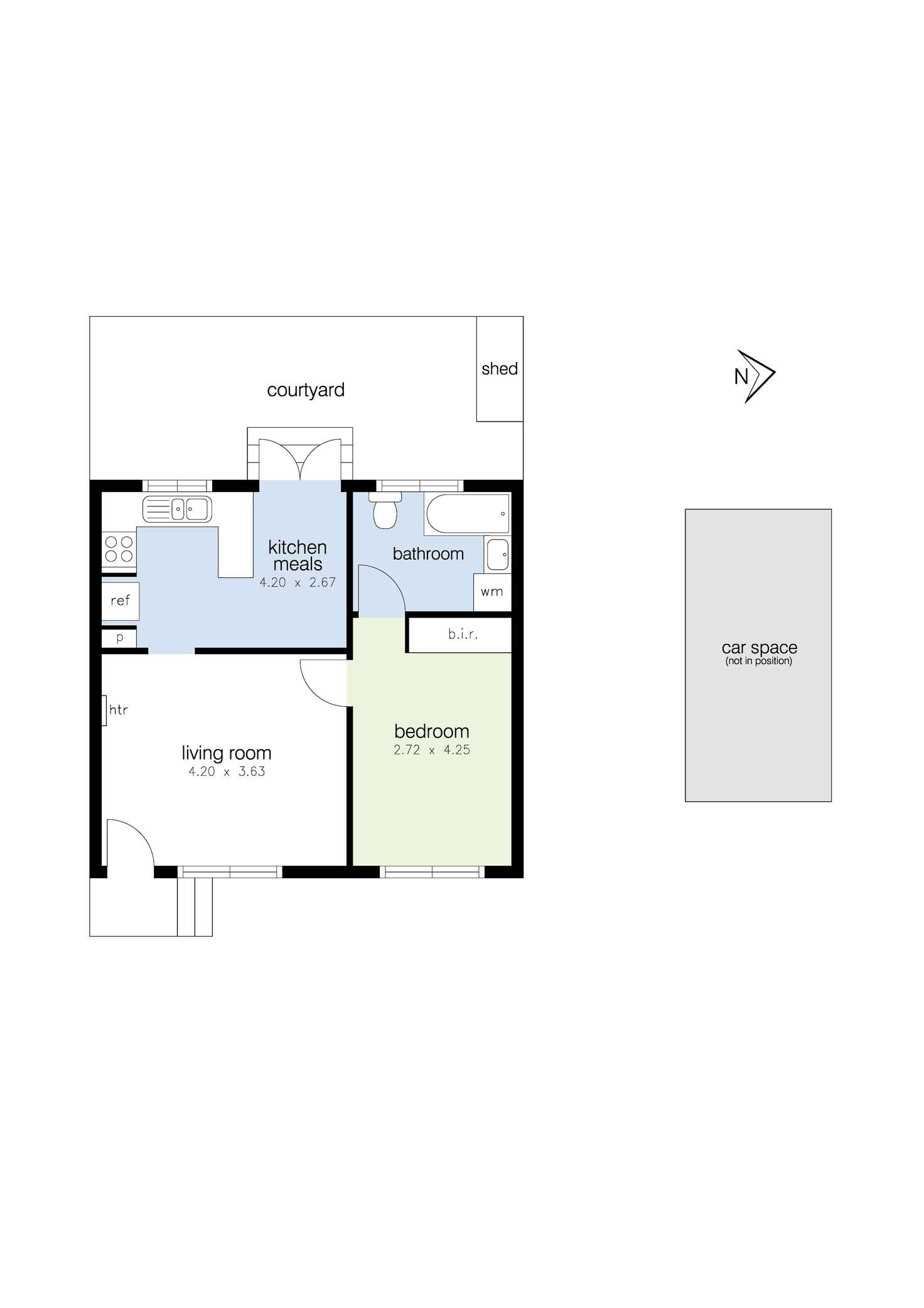 Floorplan of Homely apartment listing, 14/707 Barkly Street, West Footscray VIC 3012