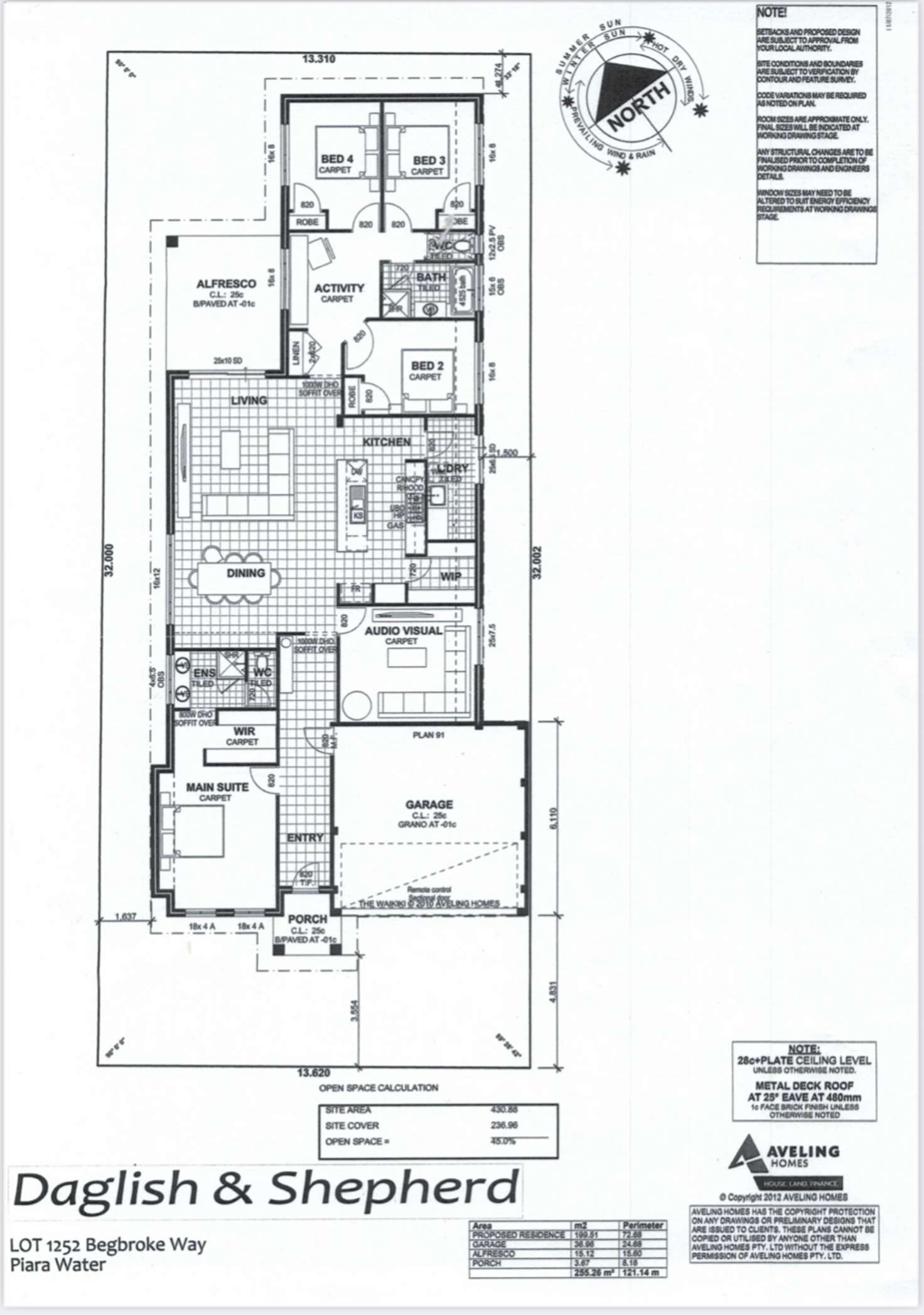 Floorplan of Homely house listing, 3 Begbroke Way, Piara Waters WA 6112
