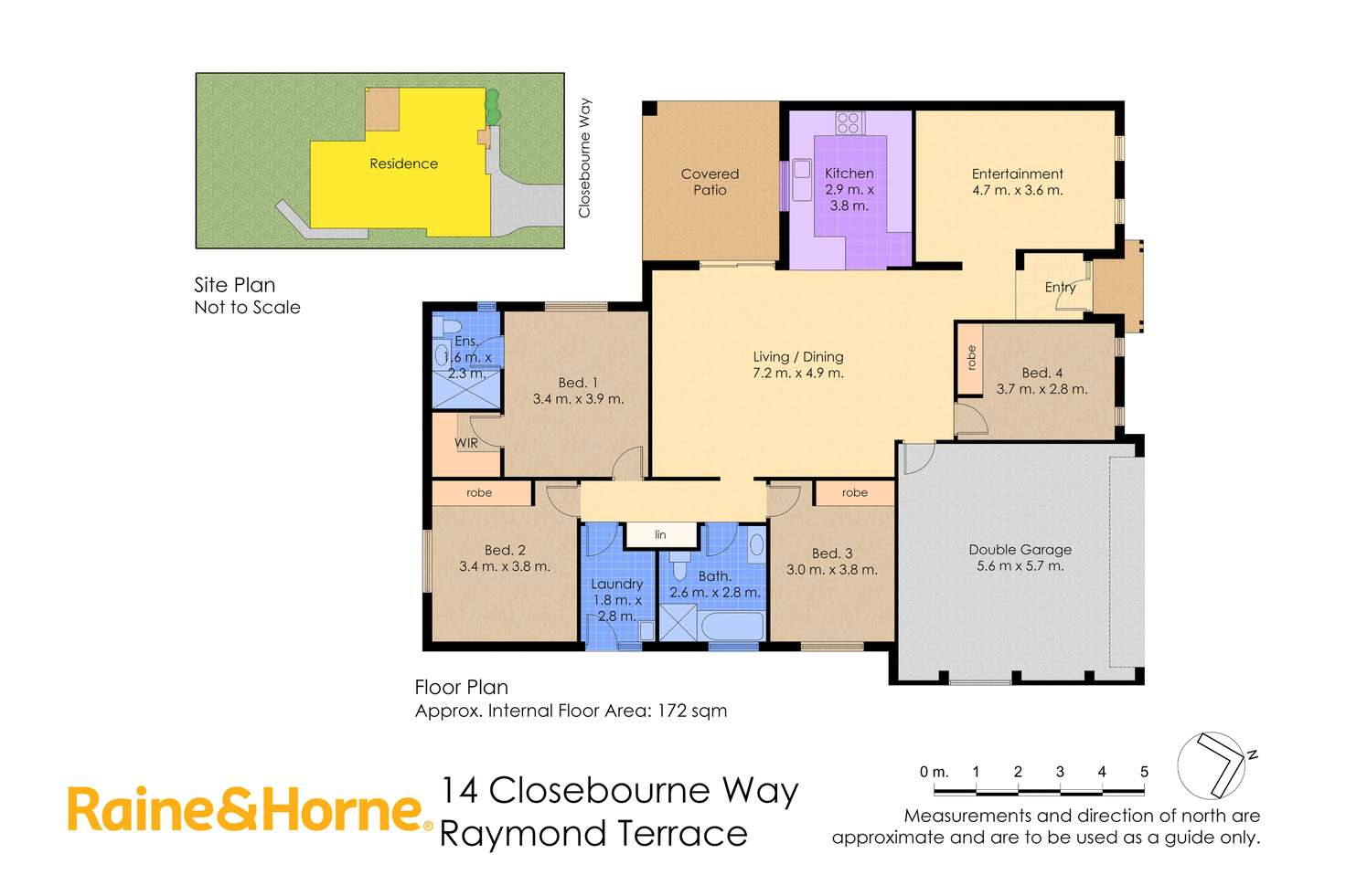 Floorplan of Homely house listing, 14 Closebourne Way, Raymond Terrace NSW 2324