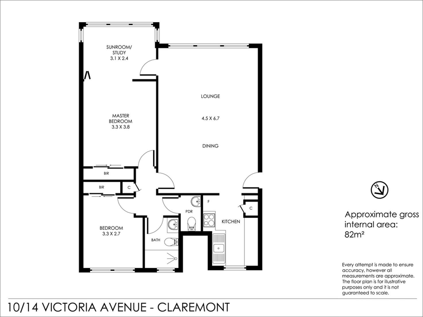 Floorplan of Homely unit listing, 10/14 Victoria Ave, Claremont WA 6010