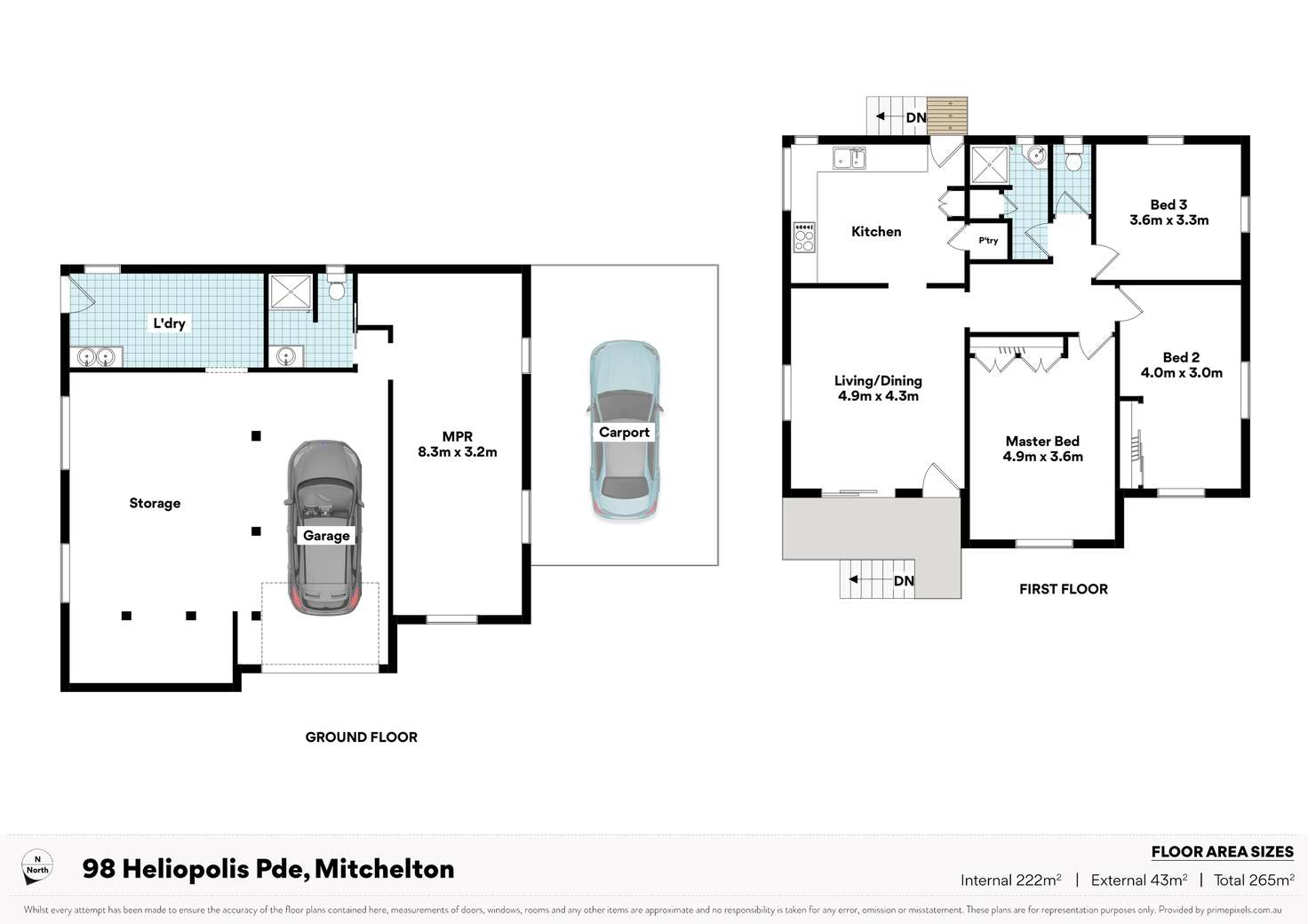 Floorplan of Homely house listing, 98 Heliopolis Parade, Mitchelton QLD 4053