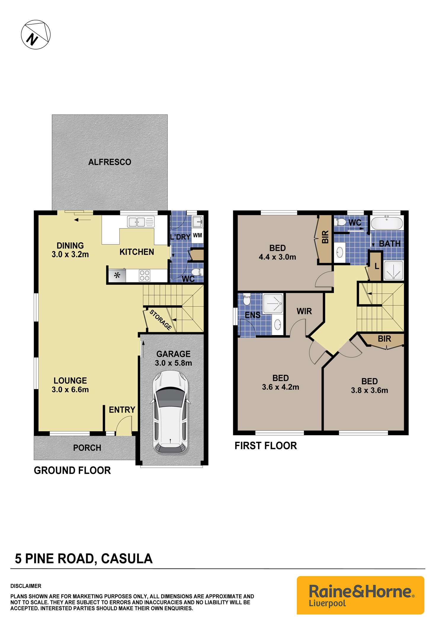 Floorplan of Homely house listing, 5 Pine Road, Casula NSW 2170