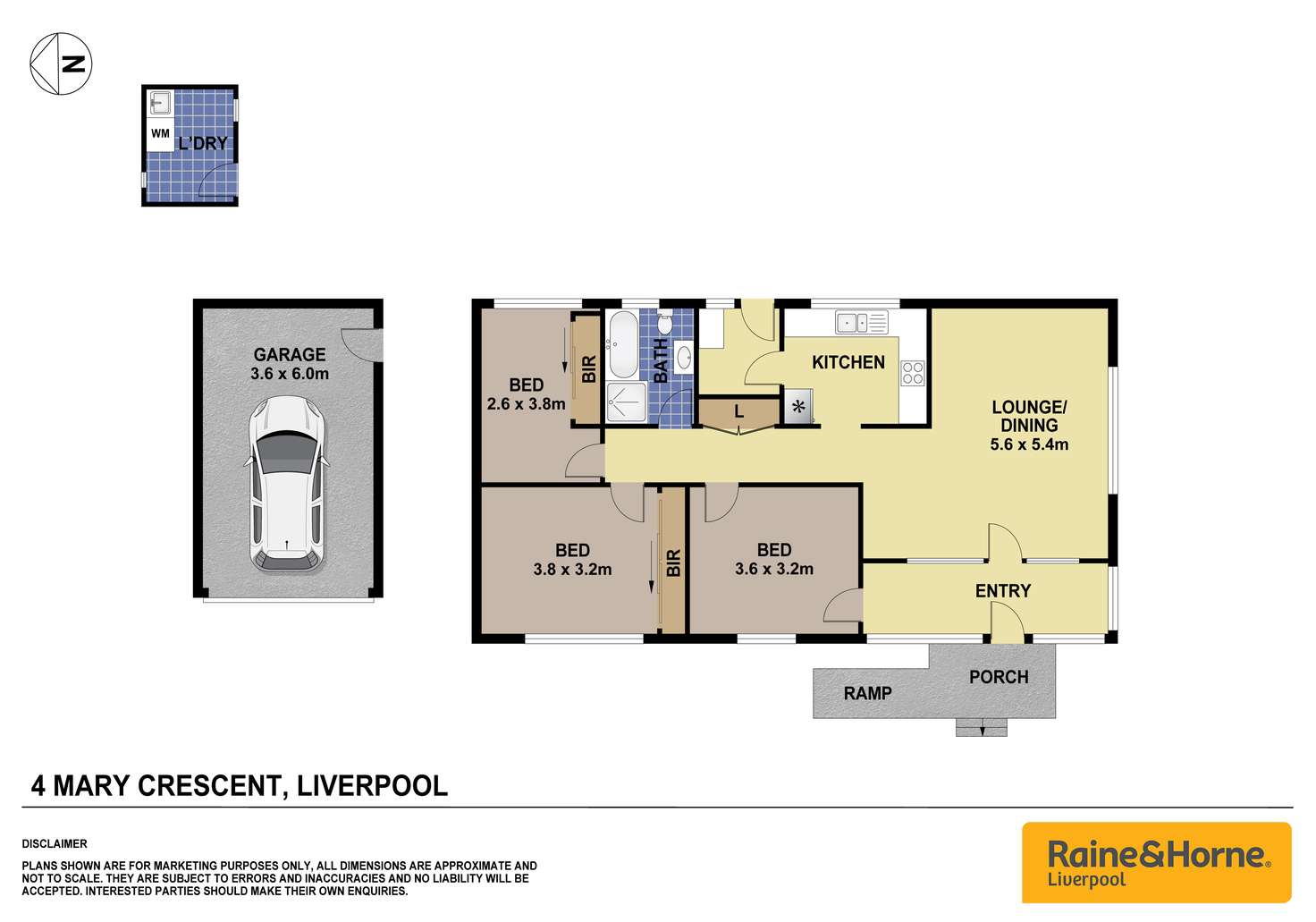 Floorplan of Homely house listing, 4 Mary Crescent, Liverpool NSW 2170