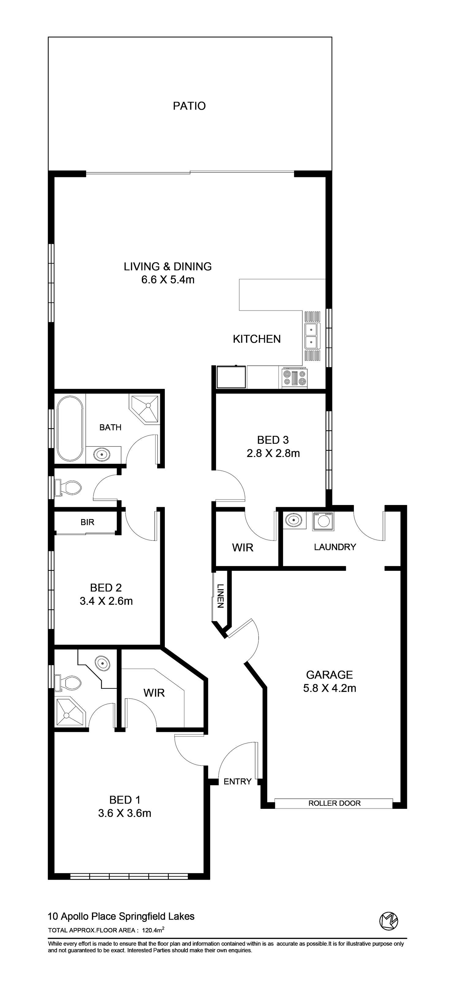 Floorplan of Homely house listing, 10 Apollo Place, Springfield Lakes QLD 4300