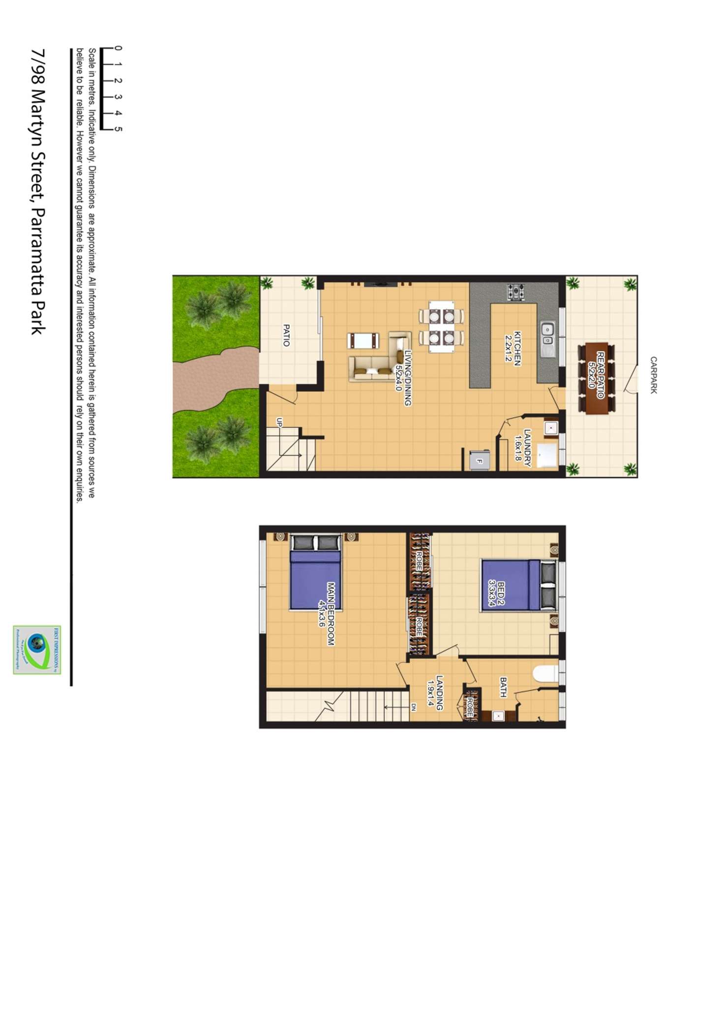 Floorplan of Homely townhouse listing, 7/98-100 Martyn Street, Parramatta Park QLD 4870