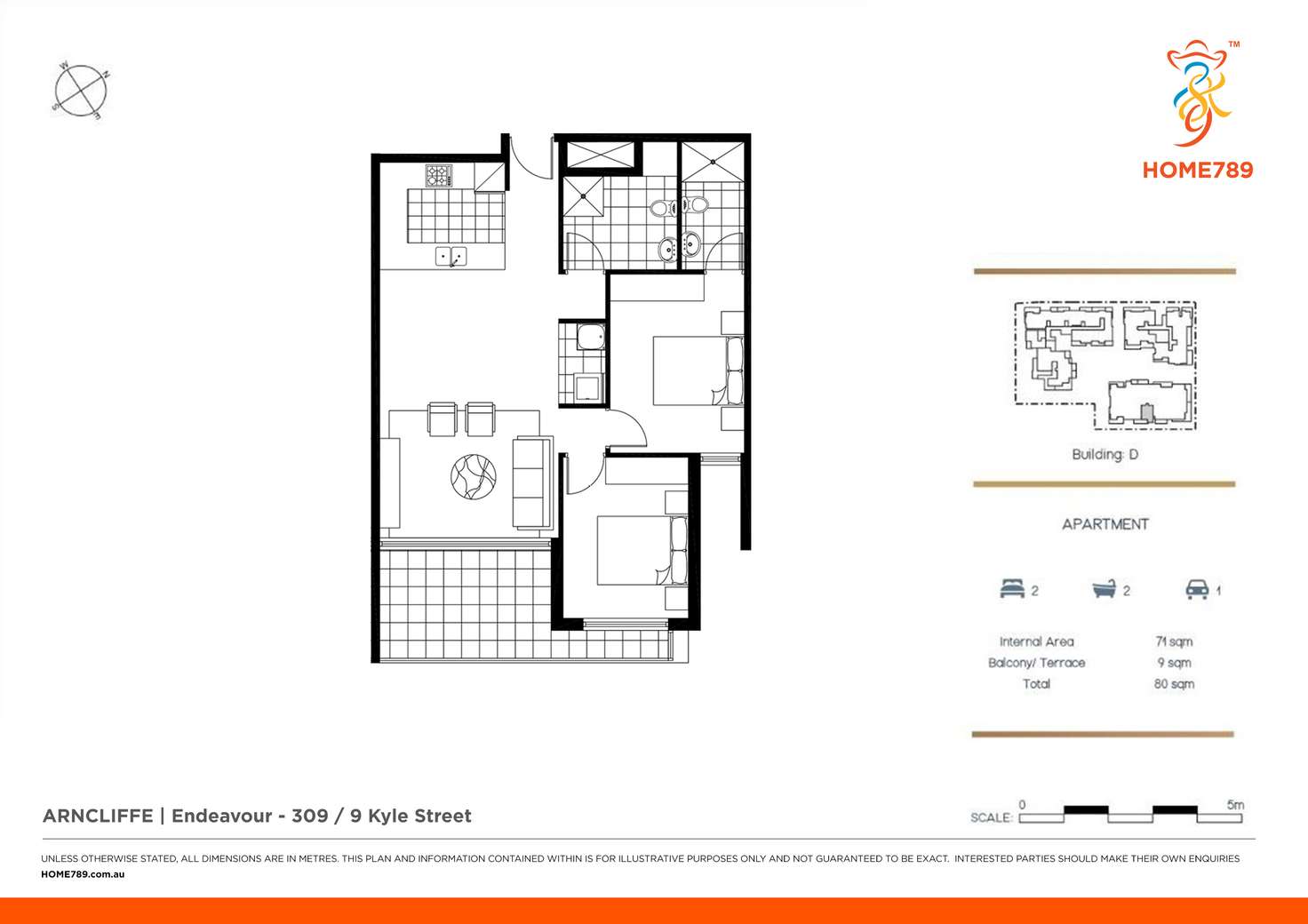 Floorplan of Homely apartment listing, 309/9 Kyle Street, Arncliffe NSW 2205