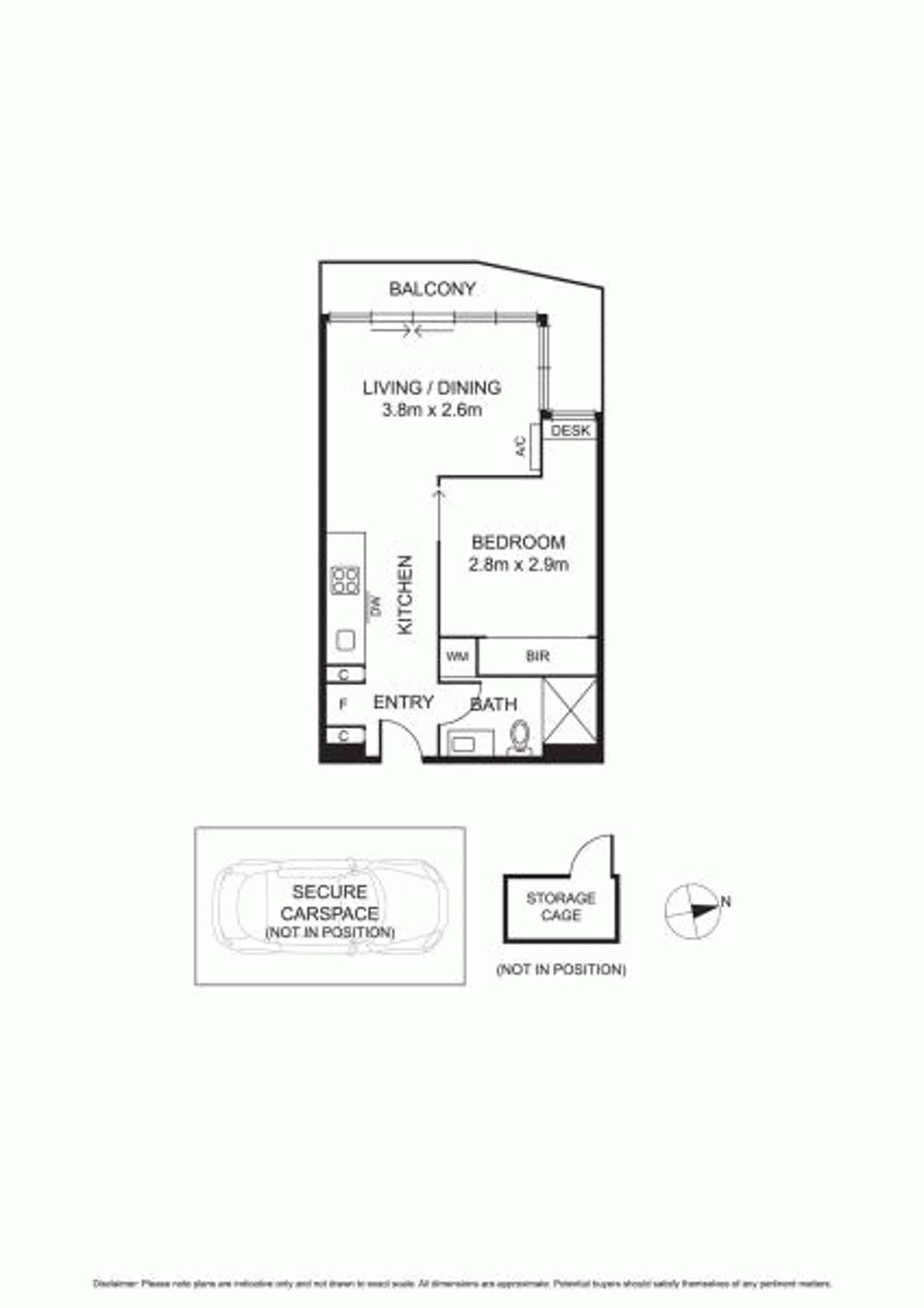 Floorplan of Homely apartment listing, 312/19-21 Hanover Street, Oakleigh VIC 3166