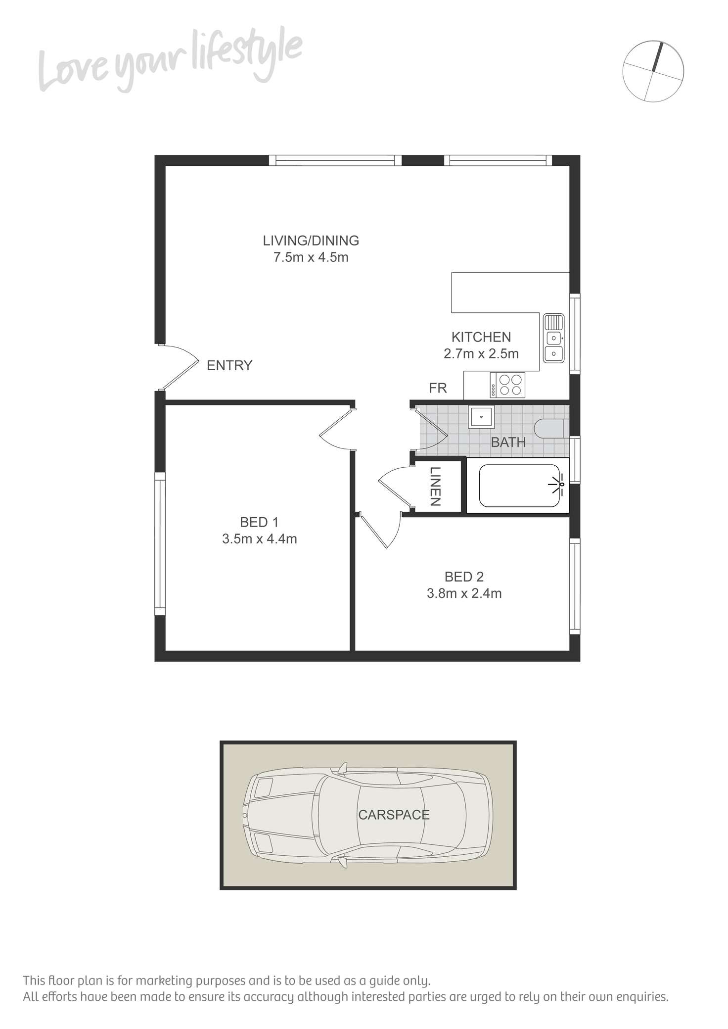Floorplan of Homely apartment listing, 2/5 Garran Lane, Glebe NSW 2037